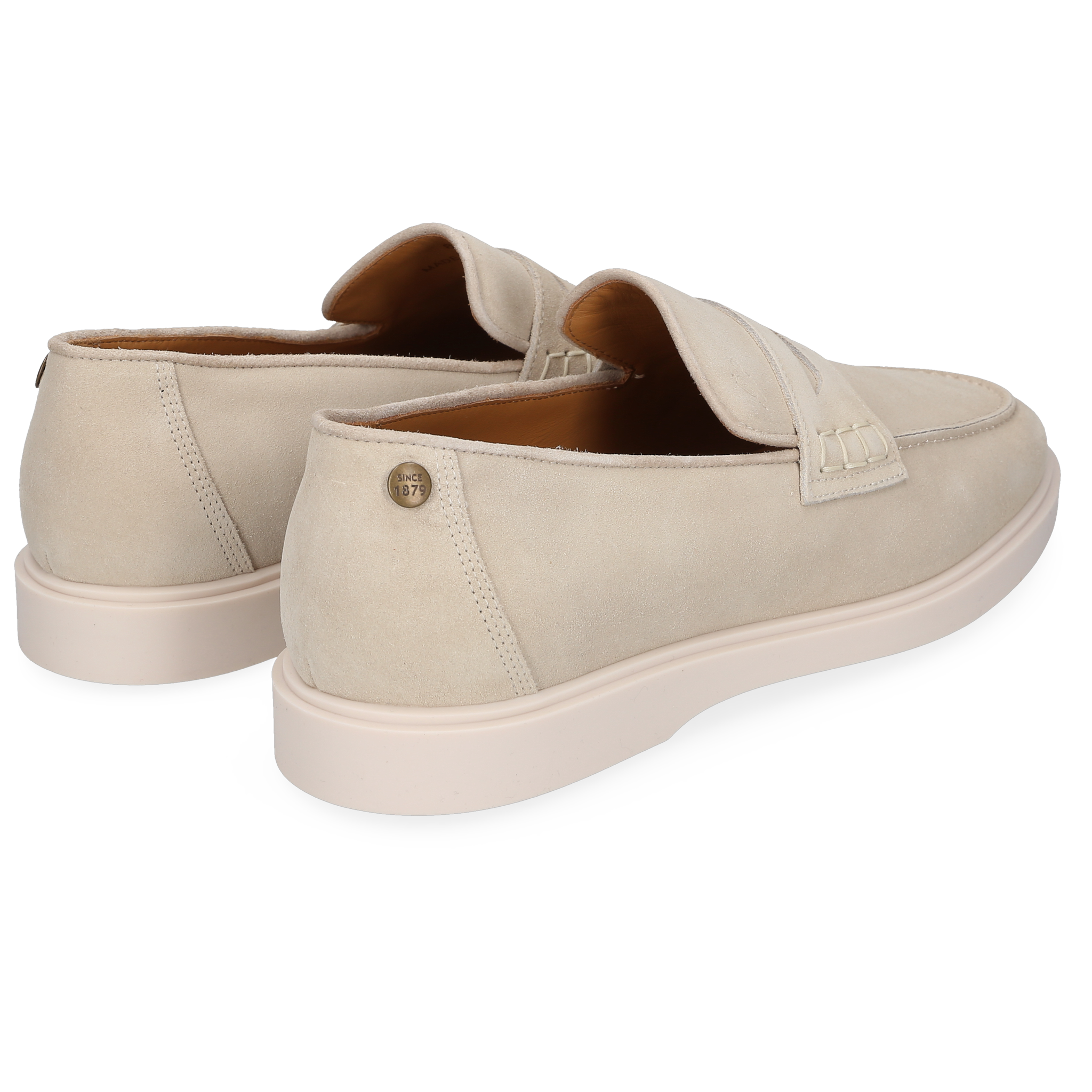Heinrich Dinkelacker Herren Genua Penny Loafer V - Beige