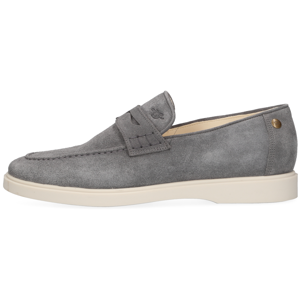 Heinrich Dinkelacker Men's Loafer Genua Penny Grey