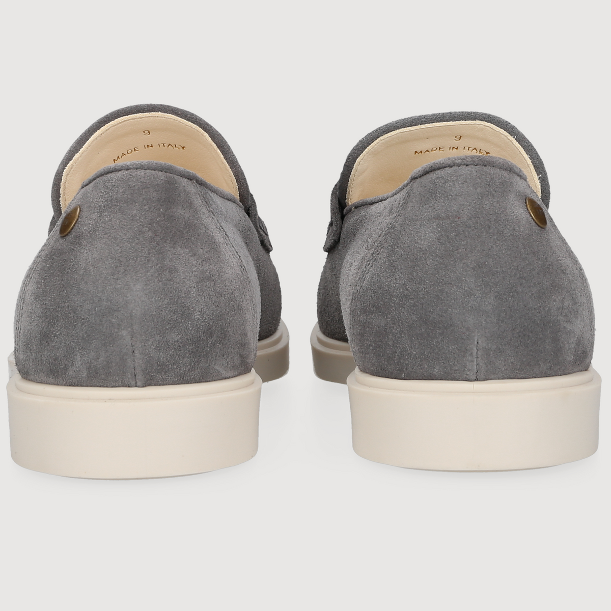 Heinrich Dinkelacker Herren Loafer Genua Penny Grau