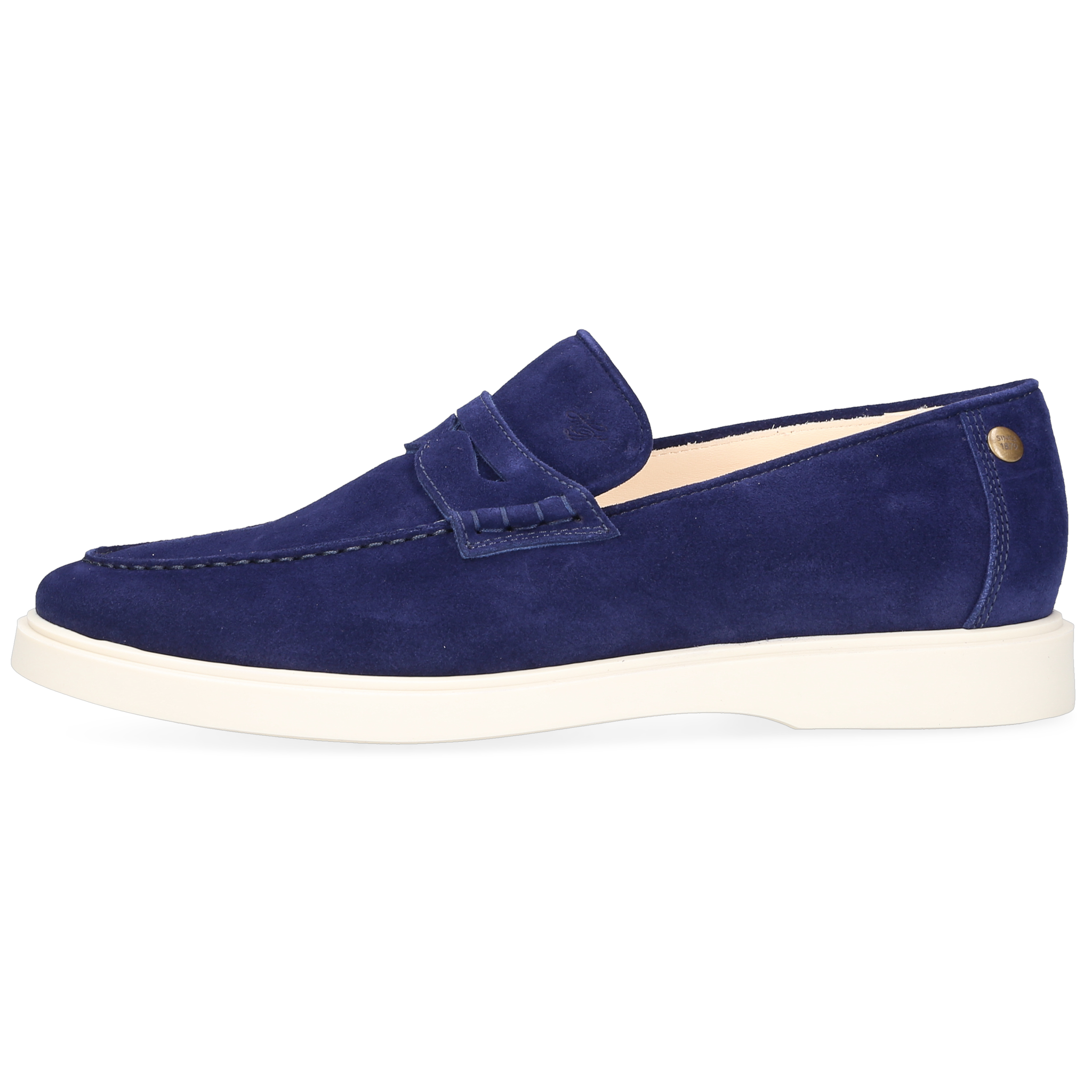 Heinrich Dinkelacker Herren Loafer Genua Penny Blau