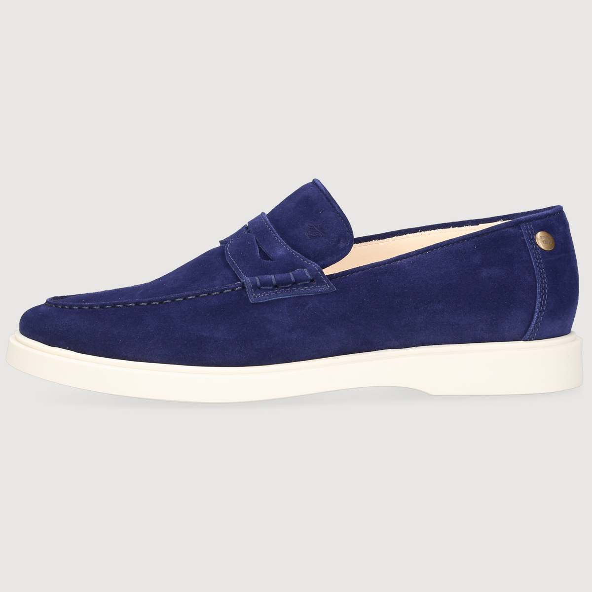 Heinrich Dinkelacker Herren Loafer Genua Penny Blau