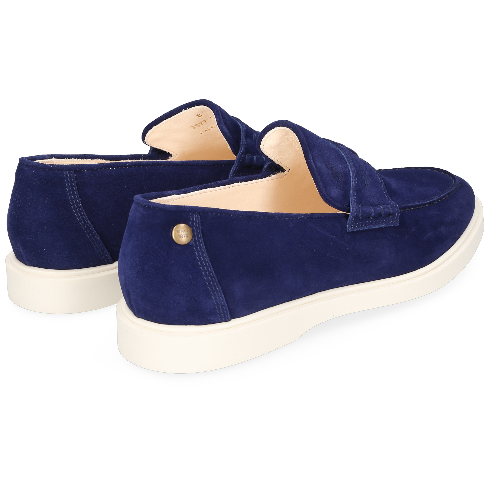 Heinrich Dinkelacker Herren Loafer Genua Penny Blau