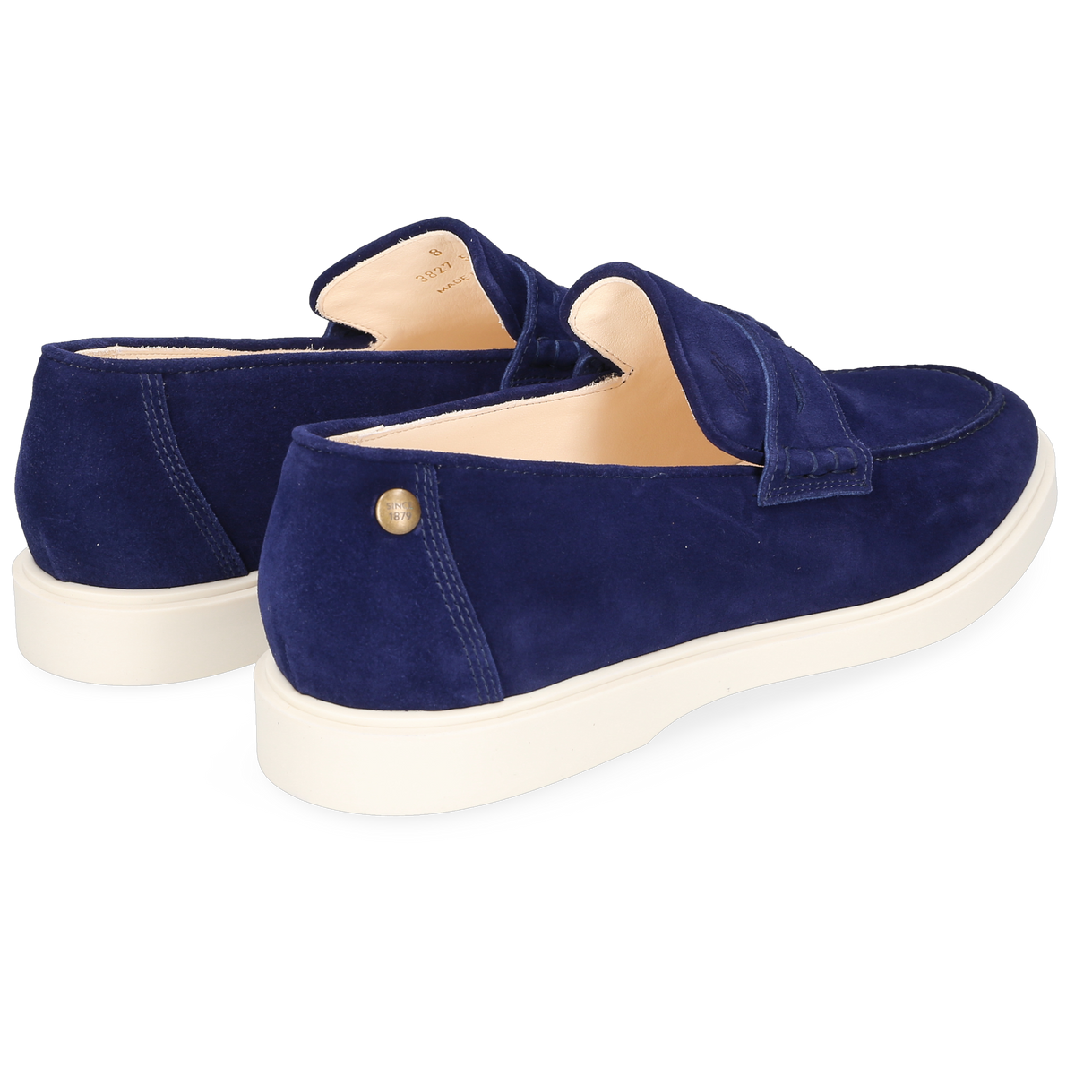 Heinrich Dinkelacker Men's Loafer Genua Penny Blue