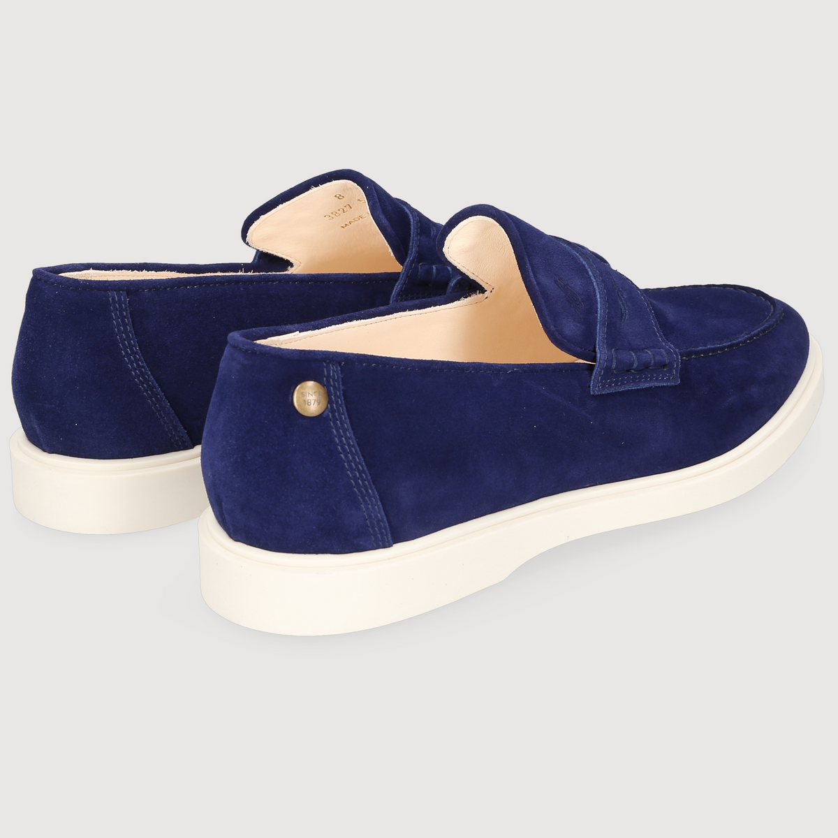 Heinrich Dinkelacker Herren Loafer Genua Penny Blau