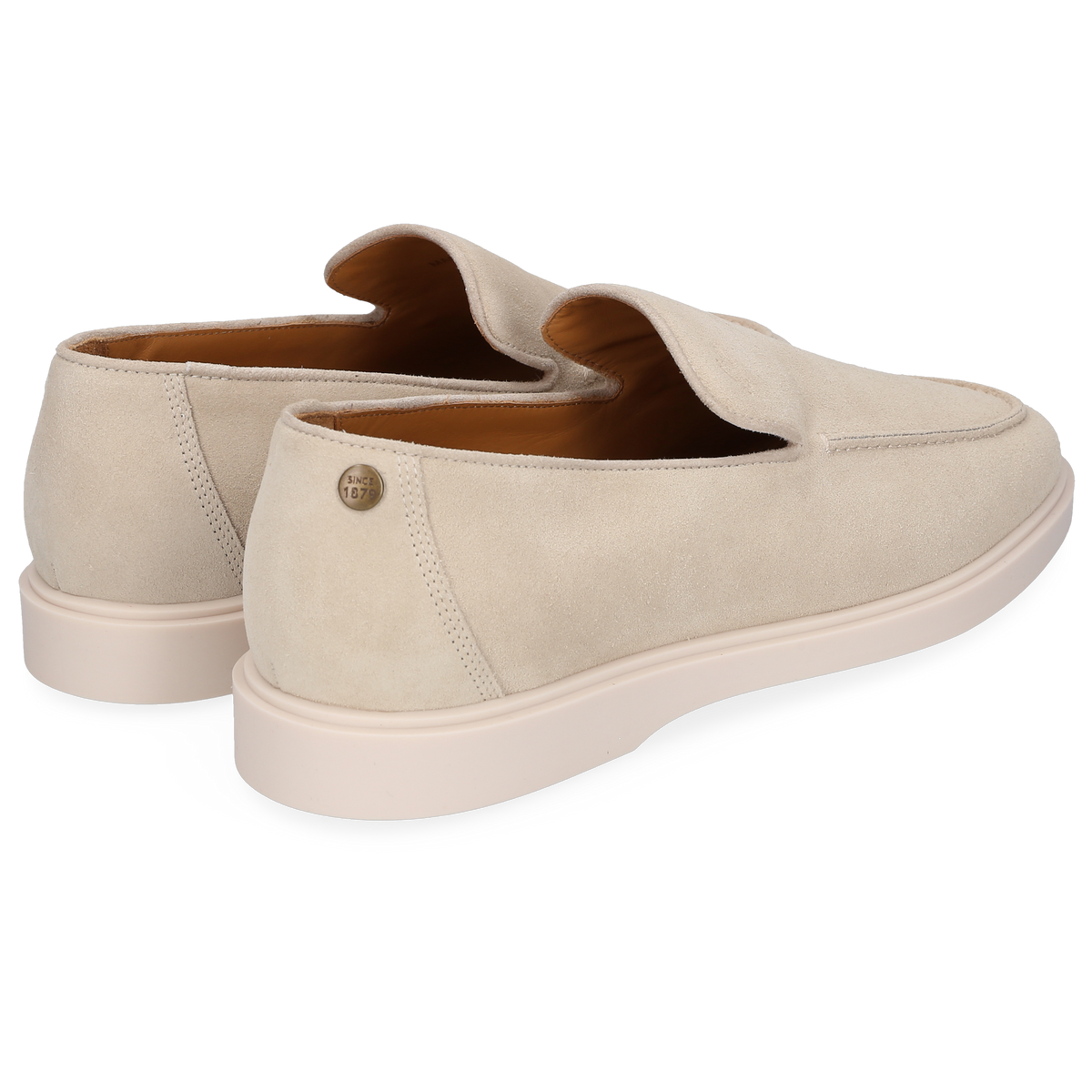 Heinrich Dinkelacker Herren Loafer Genua Plain Loafer V - Beige