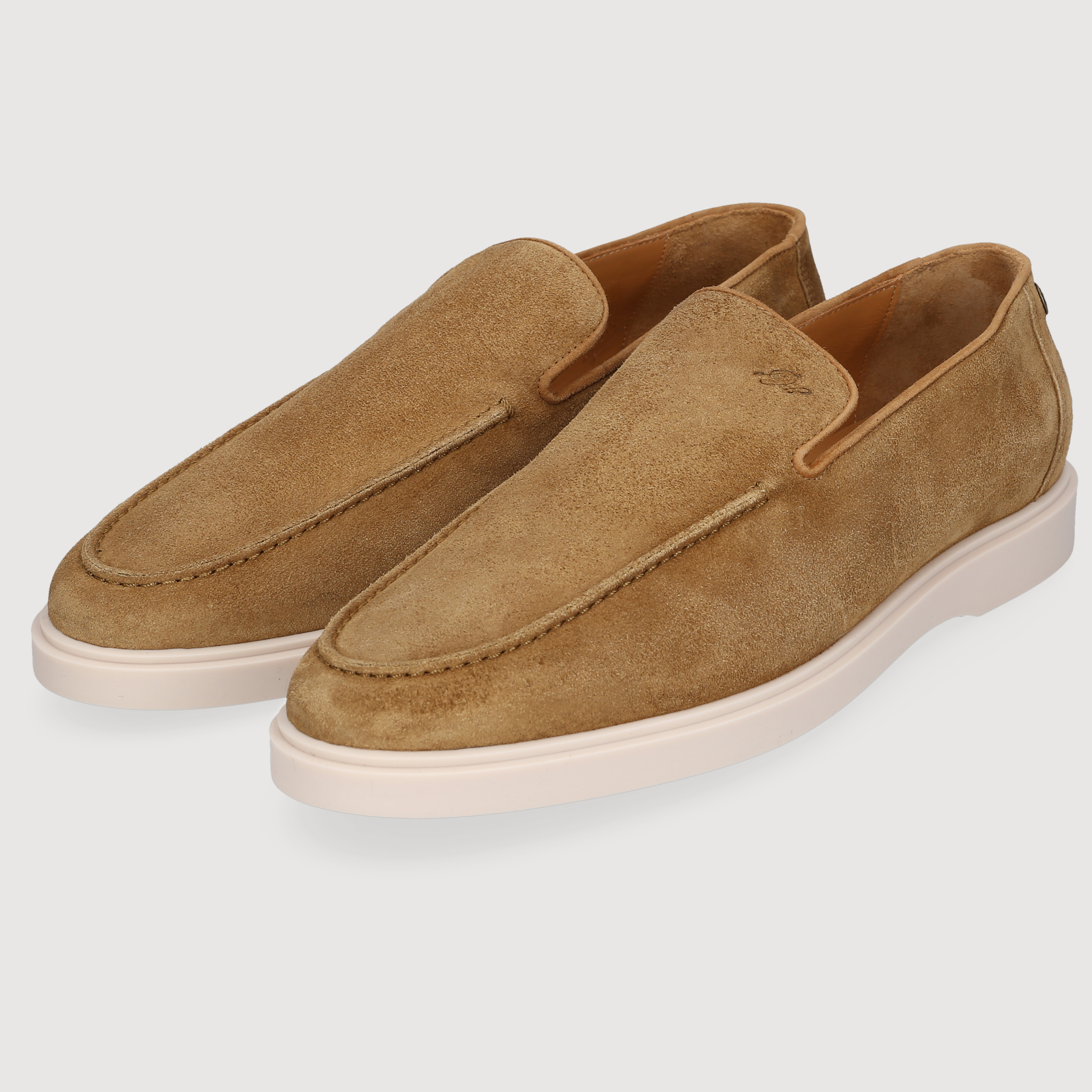 Heinrich Dinkelacker Herren Loafer Genua Plain Loafer V - Hellbraun