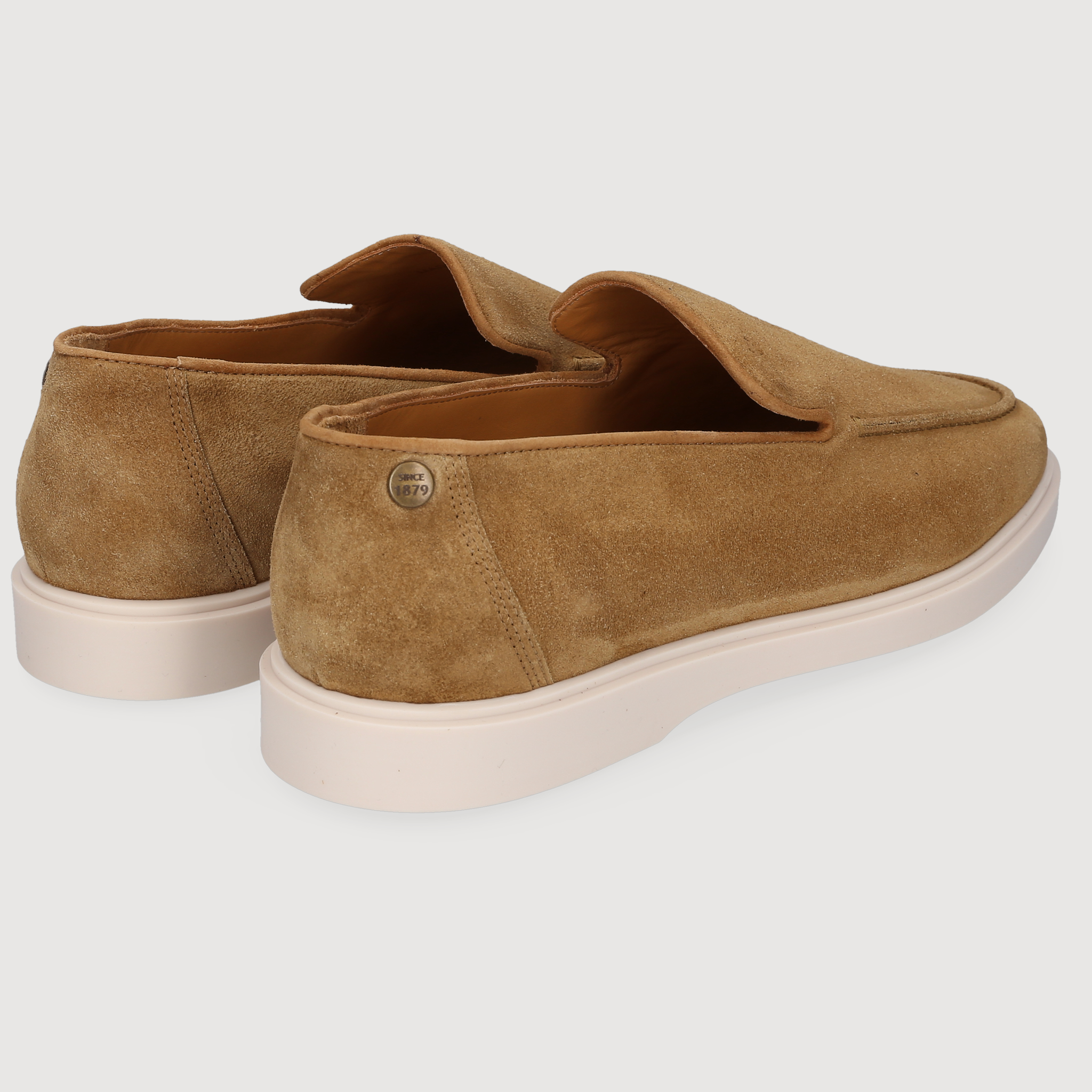 Heinrich Dinkelacker Herren Loafer Genua Plain Loafer V - Hellbraun