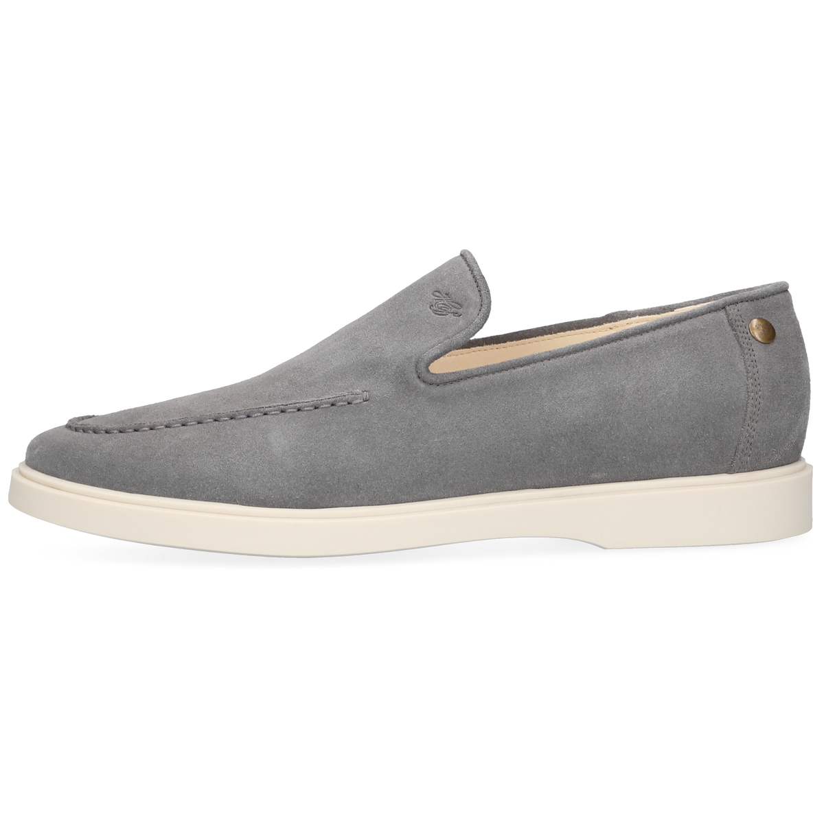 Heinrich Dinkelacker Herren Loafer Genua Plain Grau