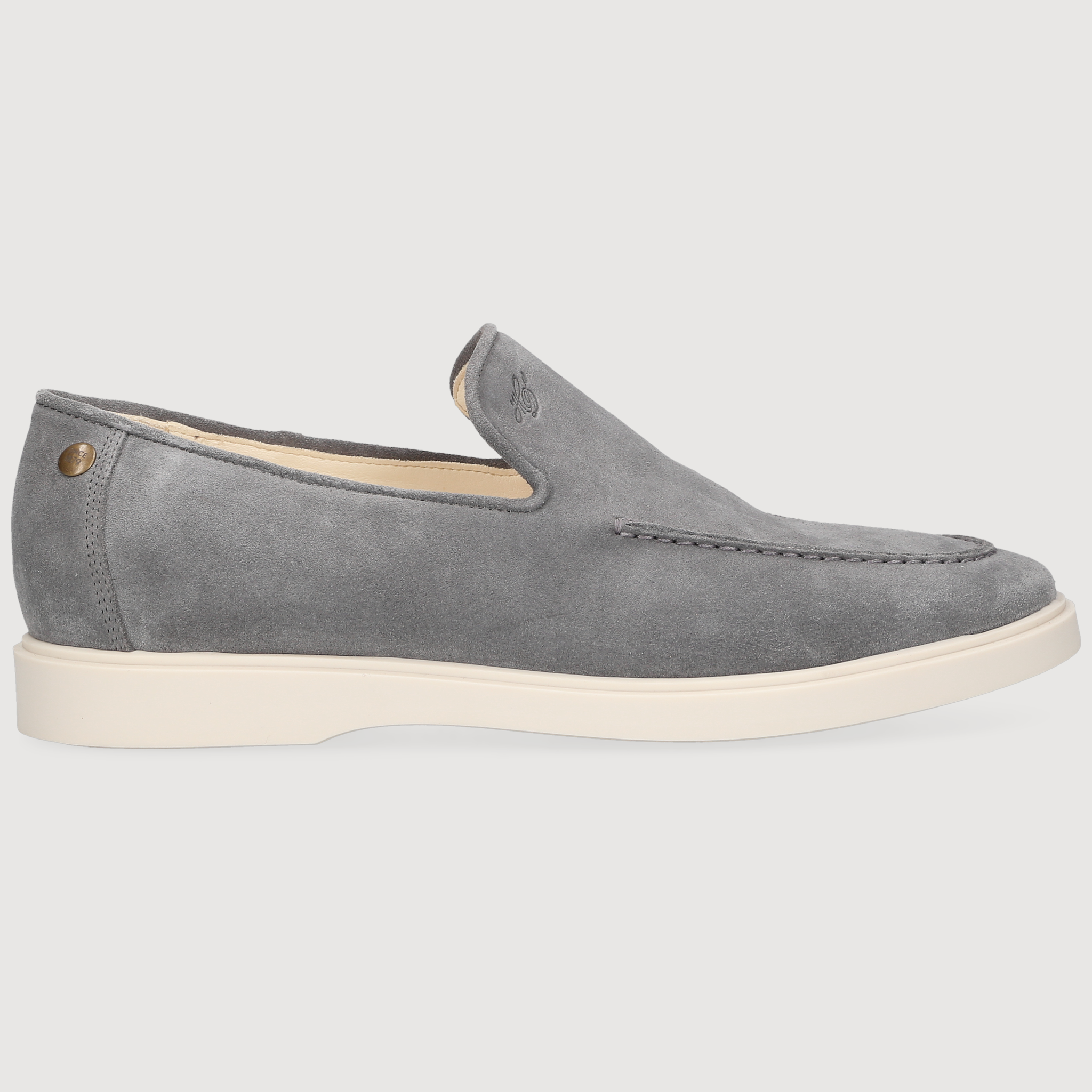 Heinrich Dinkelacker Men's Loafer Genua Plain Grey
