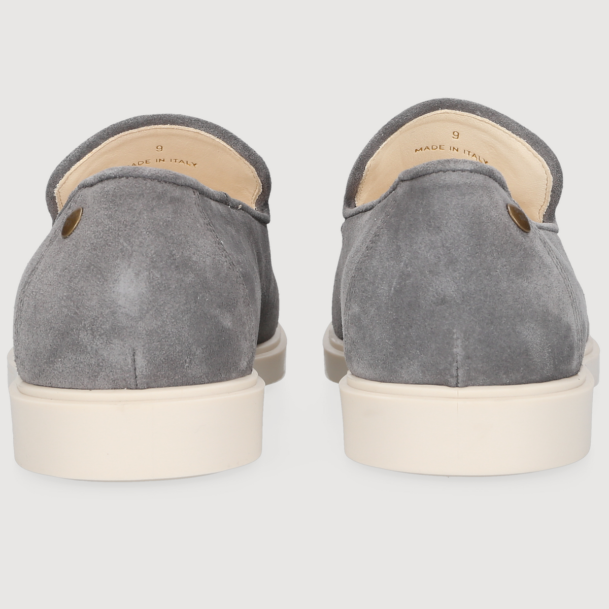 Heinrich Dinkelacker Herren Loafer Genua Plain Grau