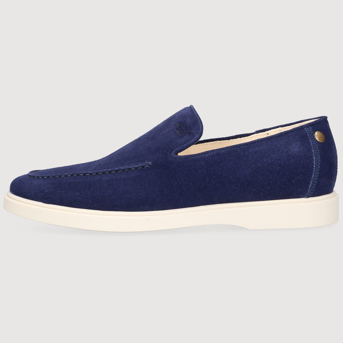 Heinrich Dinkelacker Herren Loafer Genua Plain Blau