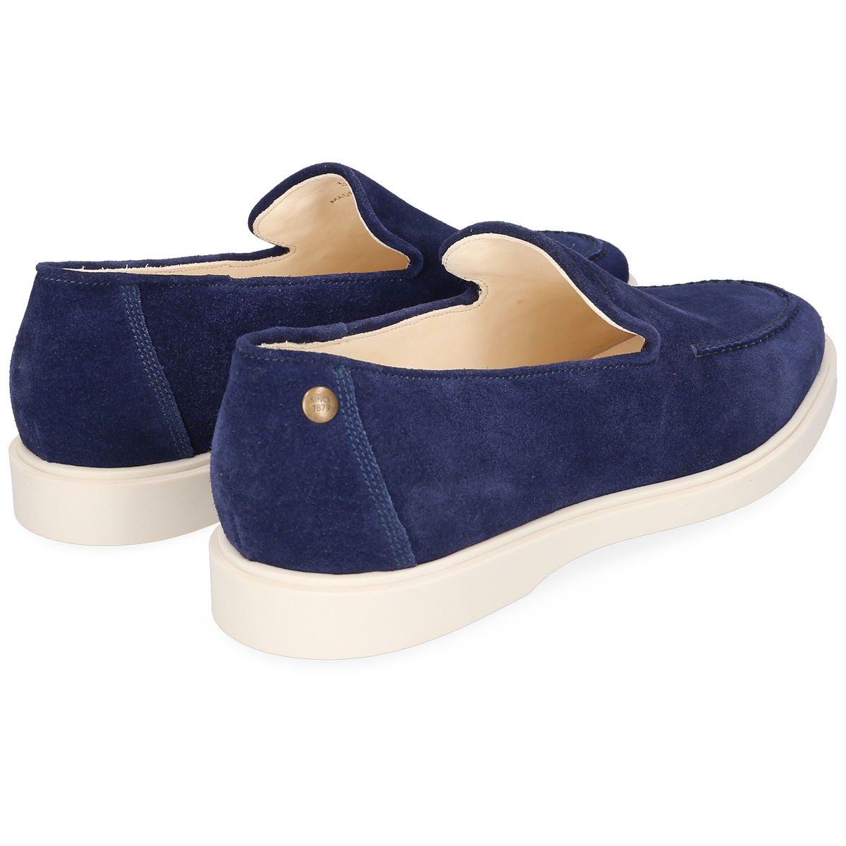 Heinrich Dinkelacker Men's Loafer Genua Plain Blue