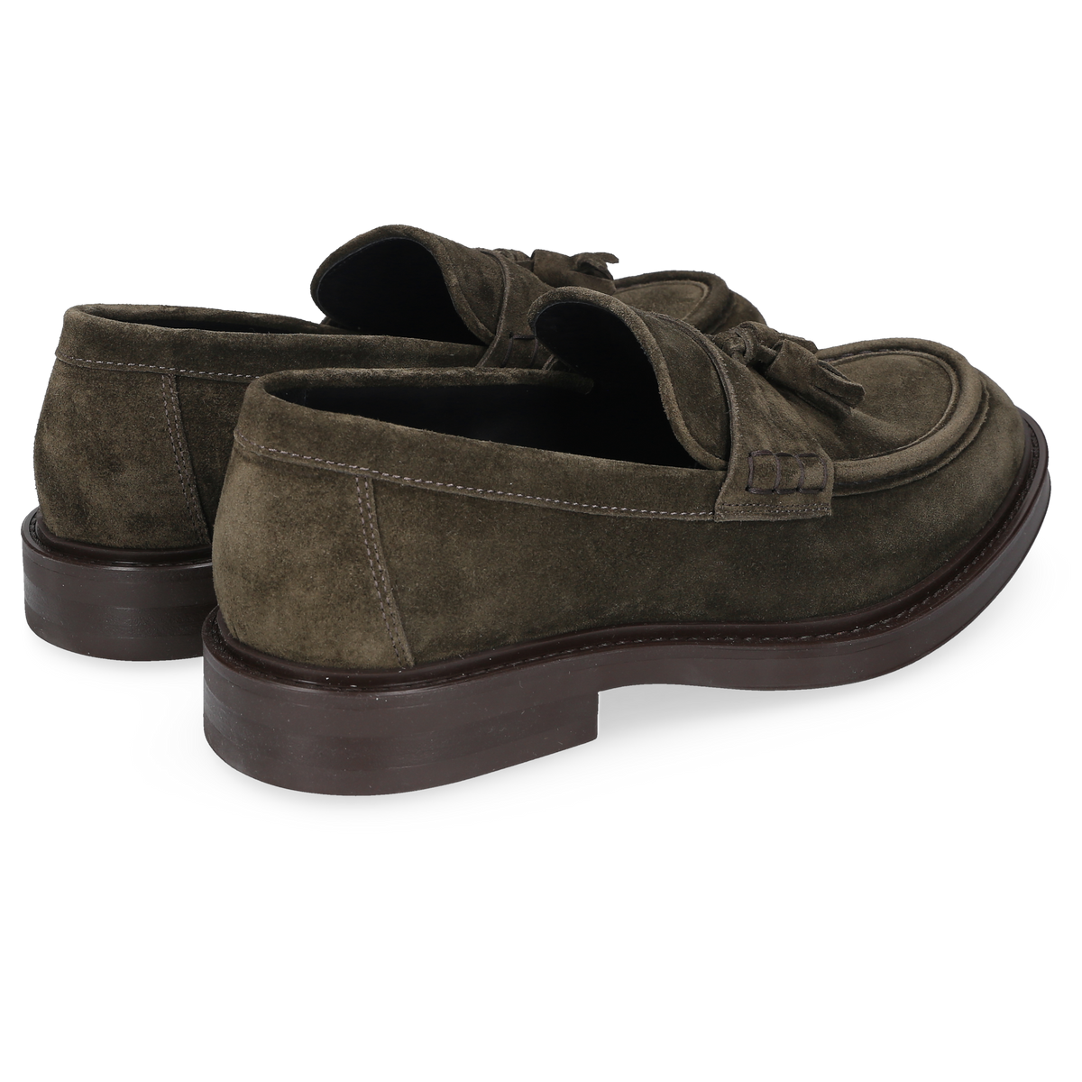 Heinrich Dinkelacker Herren Loafer Florenz Plain V - Dunkelgrün