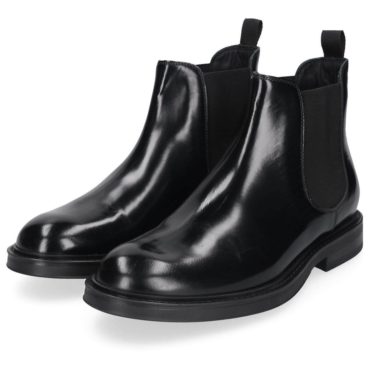 Heinrich Dinkelacker Herren Stiefeletten Florenz Plain CA - Schwarz