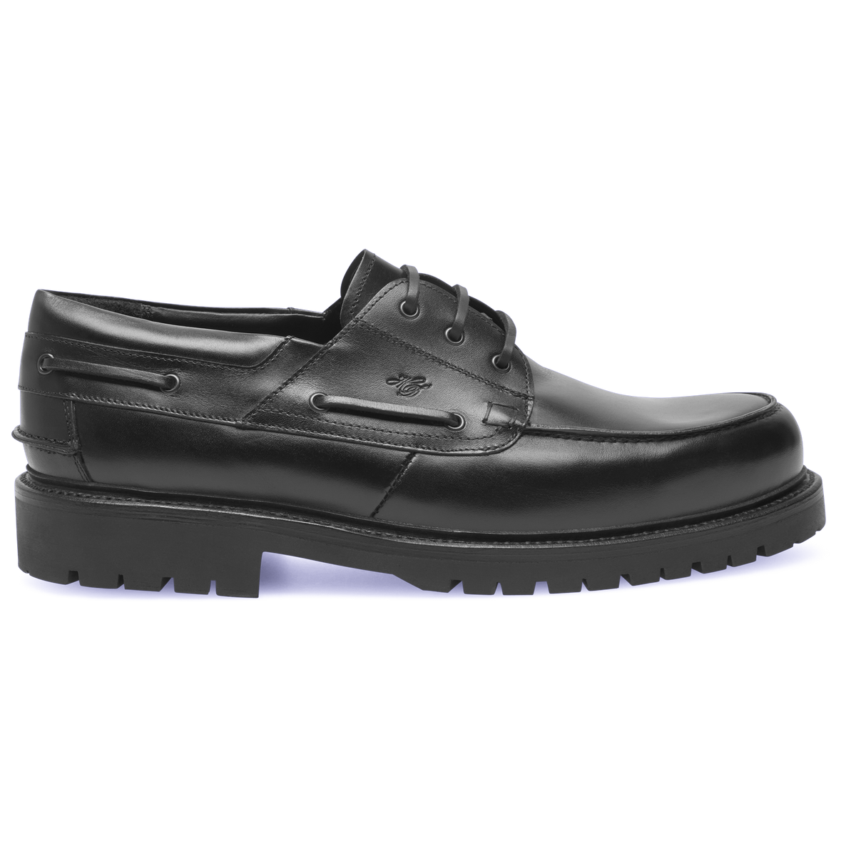 Heinrich Dinkelacker Herren Bootsschuh Miami Plain BC - Schwarz