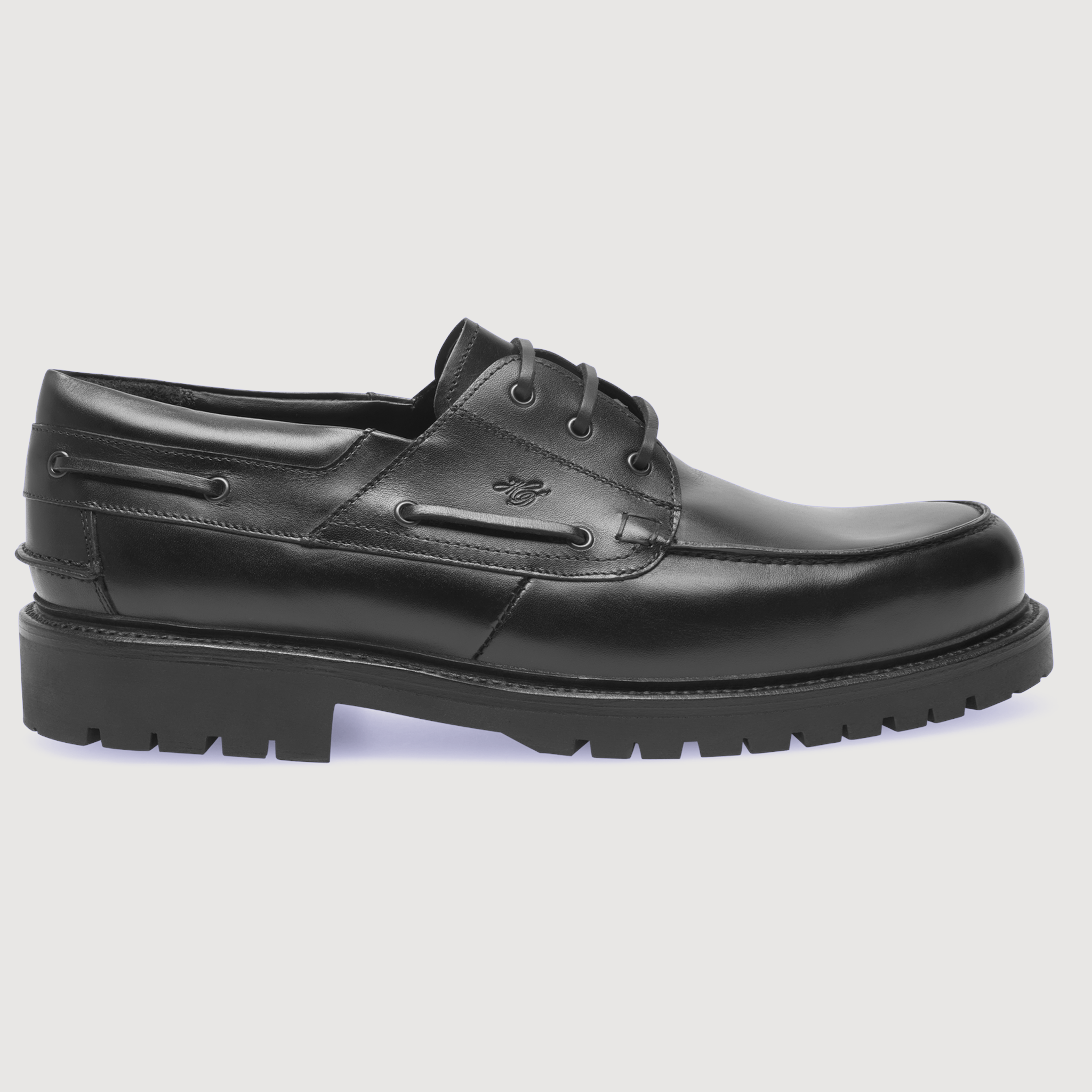 Heinrich Dinkelacker Herren Bootsschuh Miami Plain BC - Schwarz