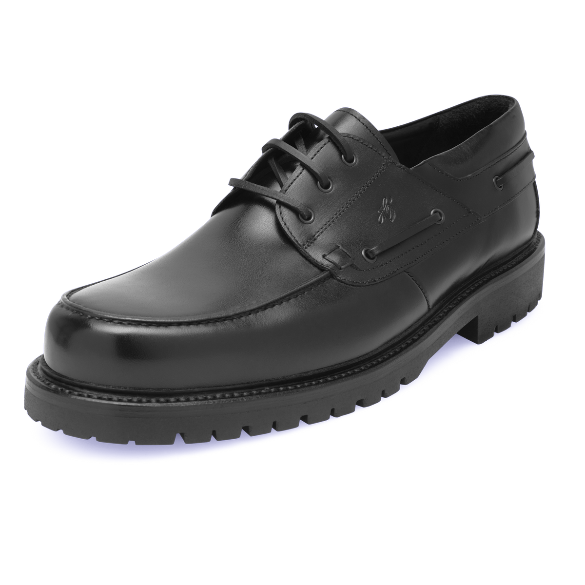 Heinrich Dinkelacker Herren Bootsschuh Miami Plain BC - Schwarz