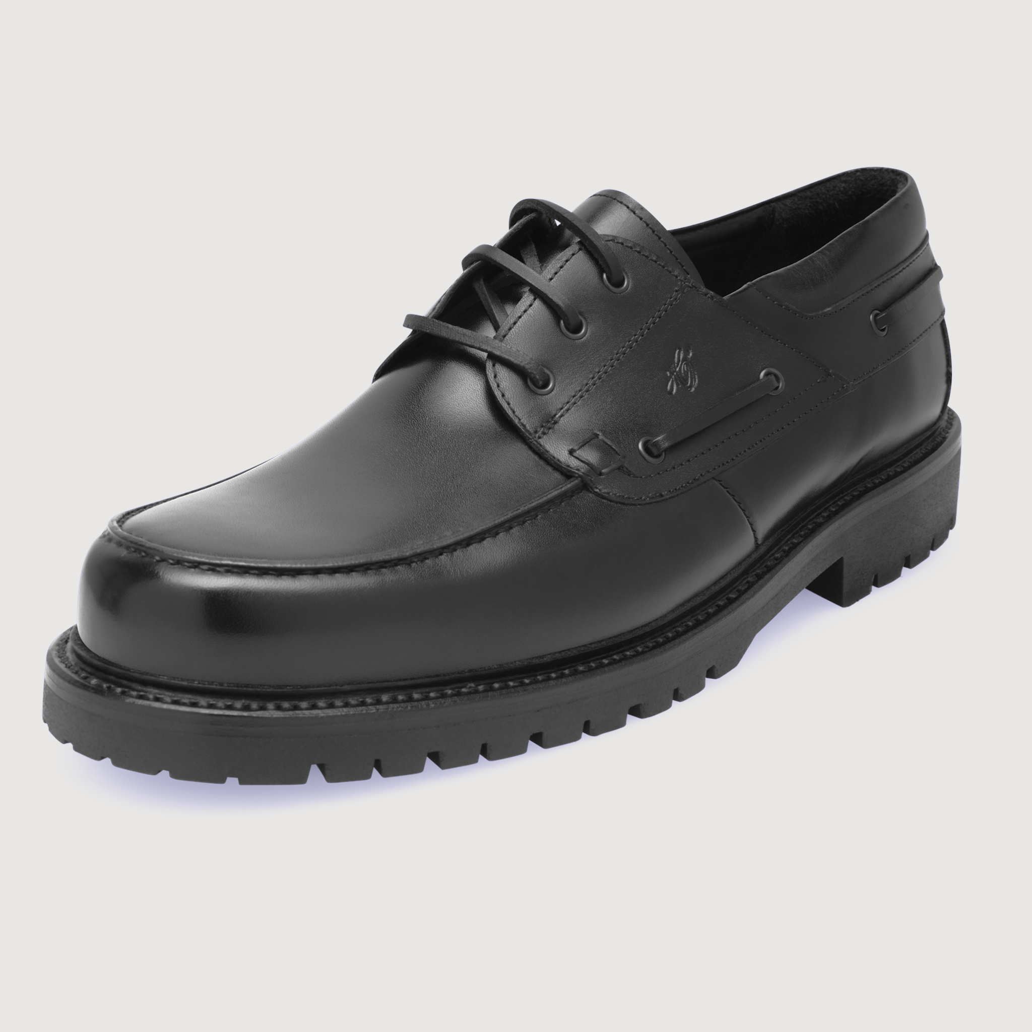 Heinrich Dinkelacker Herren Bootsschuh Miami Plain BC - Schwarz