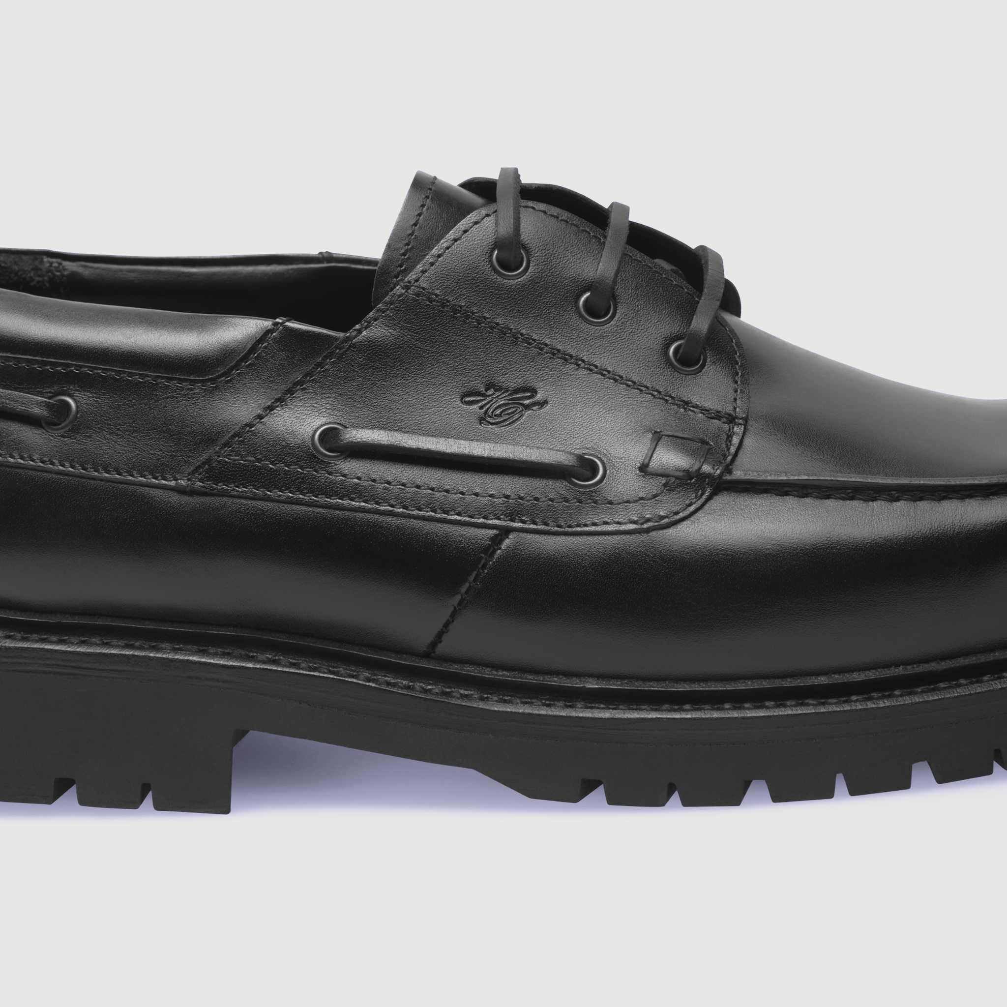 Heinrich Dinkelacker Herren Bootsschuh Miami Plain BC - Schwarz