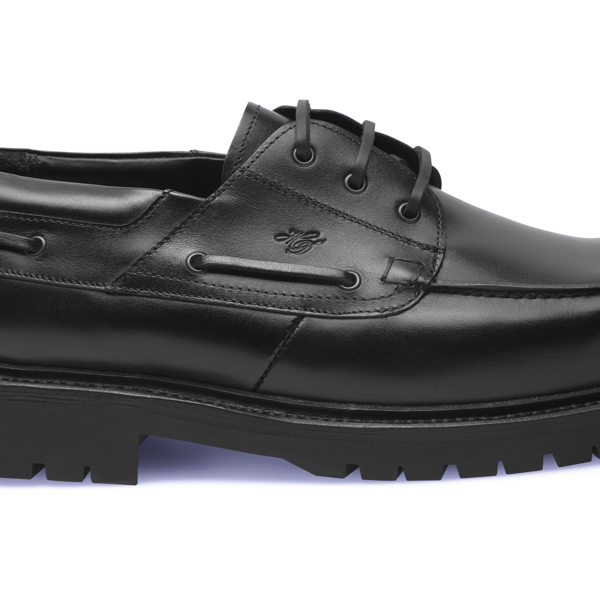 Heinrich Dinkelacker Herren Bootsschuh Miami Plain BC - Schwarz