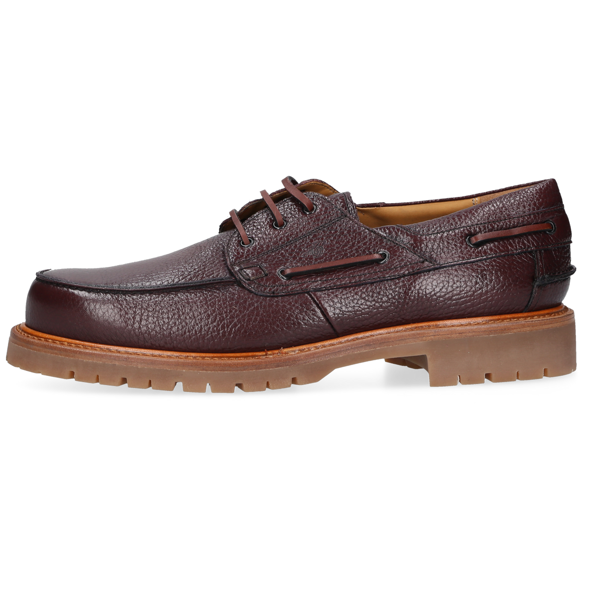 Heinrich Dinkelacker Men's Boat Shoe Miami Plain Bordo