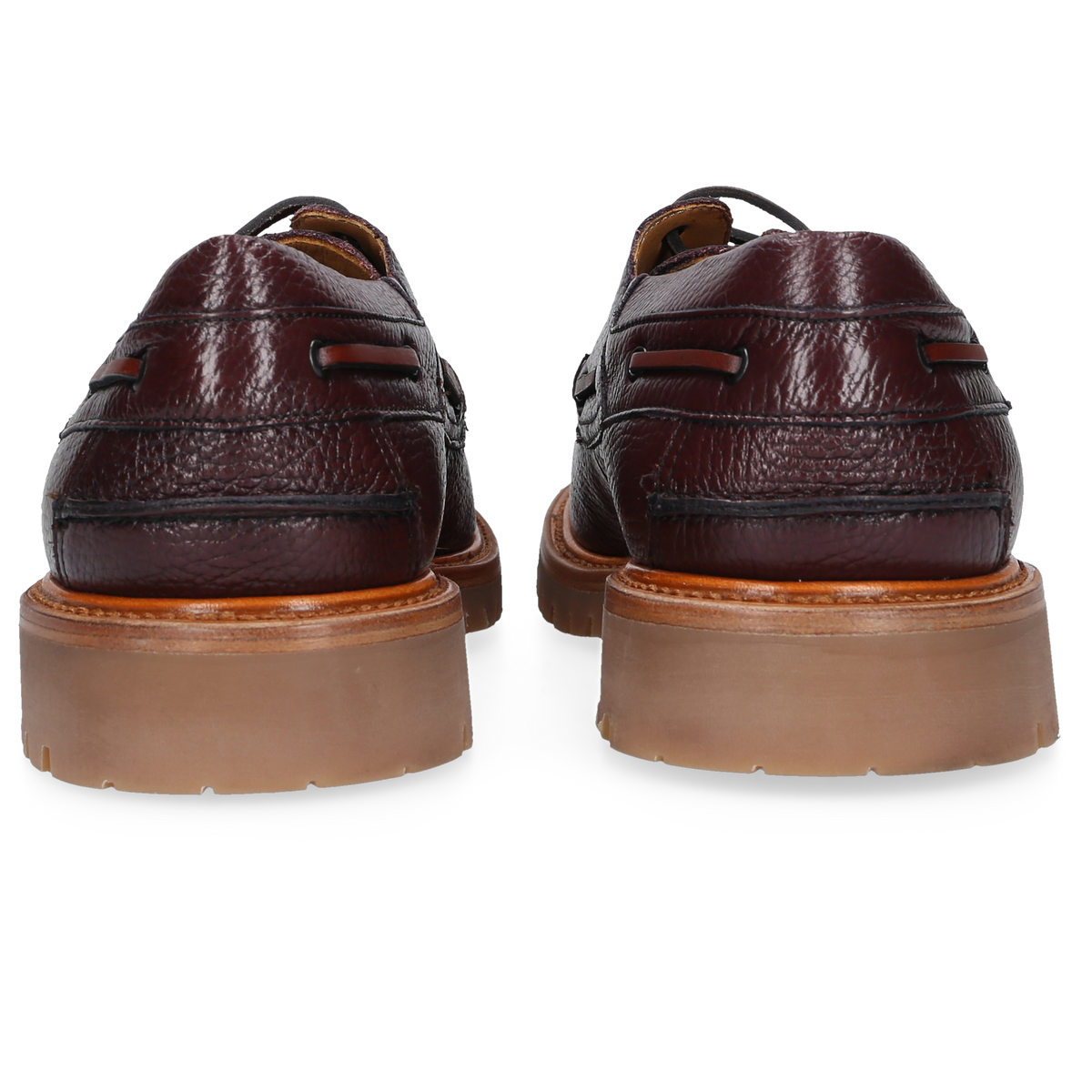 Heinrich Dinkelacker Men's Boat Shoe Miami Plain Bordo