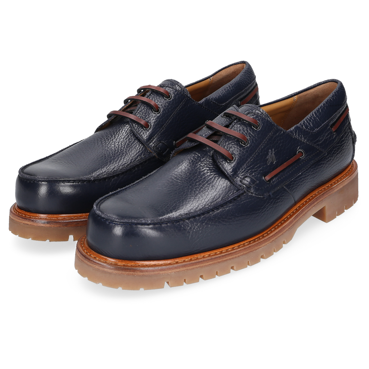 Heinrich Dinkelacker Herren Bootsschuh Miami Plain Blau