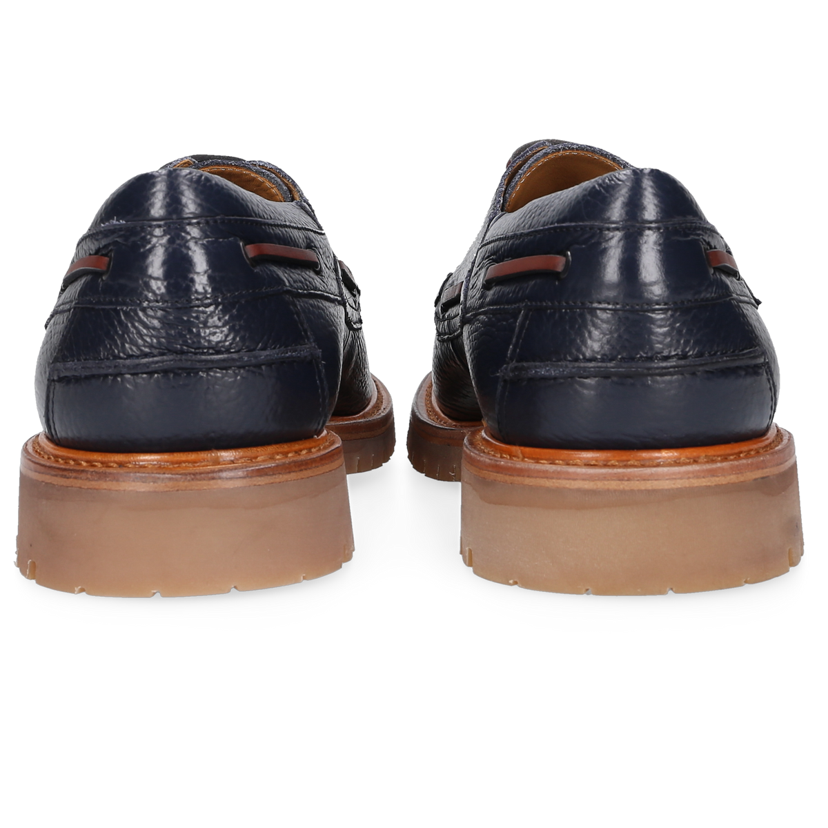 Heinrich Dinkelacker Men's Boat Shoe Miami Plain Blue