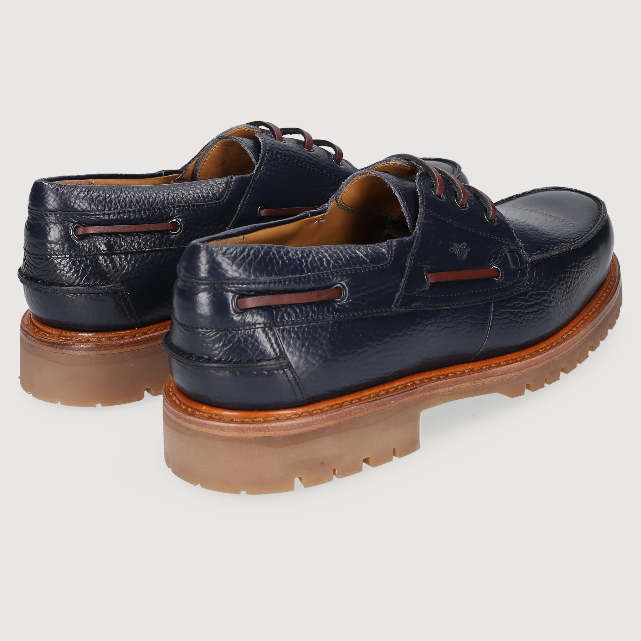 Heinrich Dinkelacker Herren Bootsschuh Miami Plain Blau