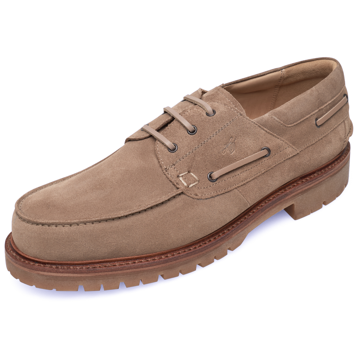 Heinrich Dinkelacker Herren Bootsschuh Miami Plain V - Beige