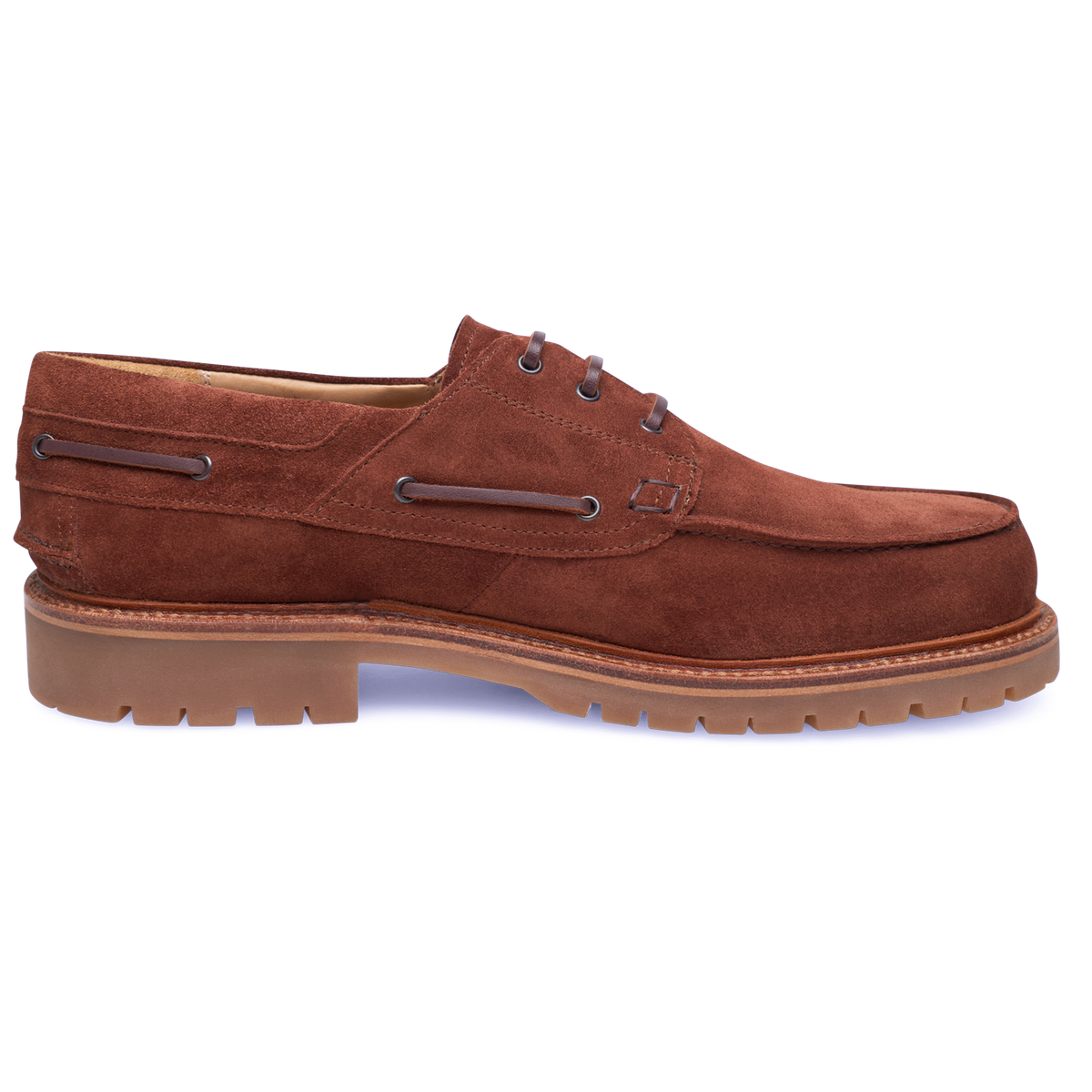 Heinrich Dinkelacker Herren Bootsschuh Miami Plain V - Rotbraun