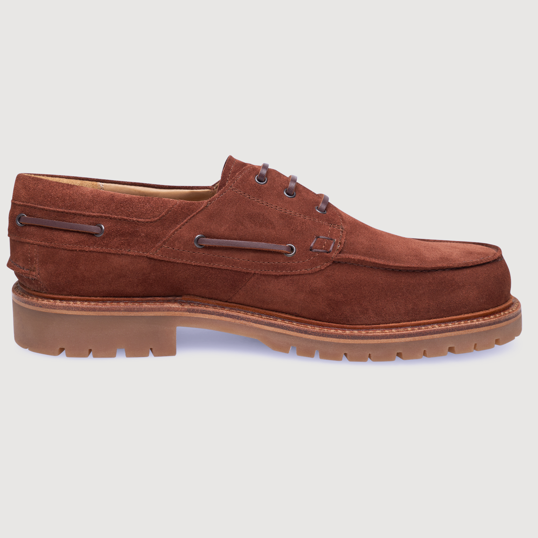 Heinrich Dinkelacker Herren Bootsschuh Miami Plain V - Rotbraun