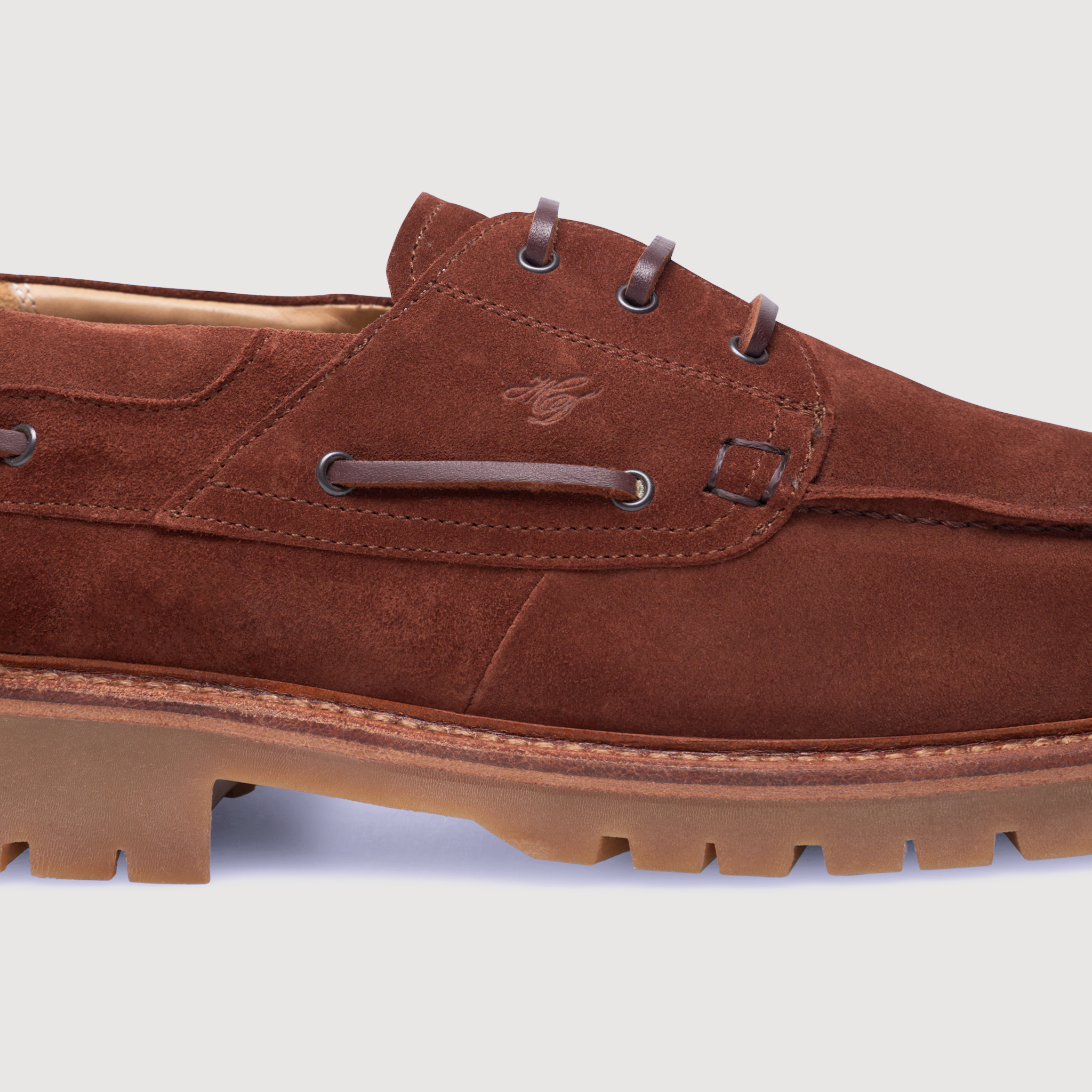 Heinrich Dinkelacker Herren Bootsschuh Miami Plain V - Rotbraun