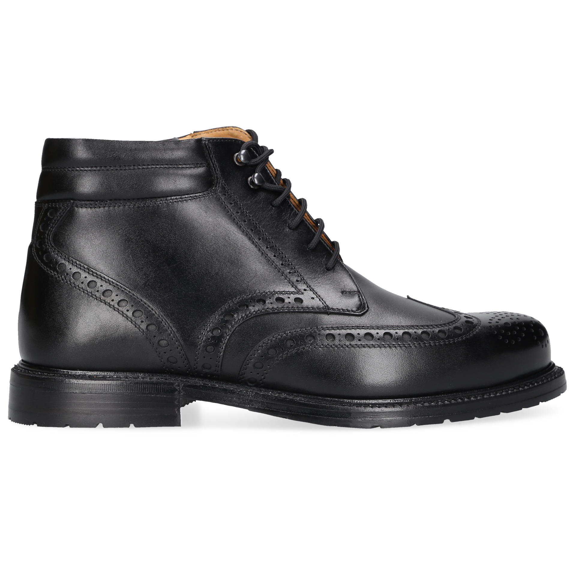 Heinrich Dinkelacker Herren Buda Full Brogue BC - Schwarz