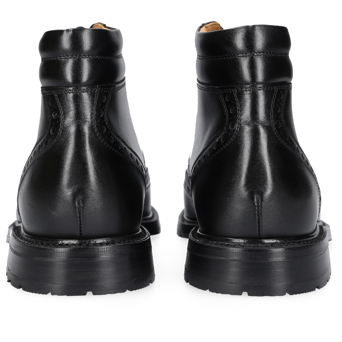 Heinrich Dinkelacker Herren Stiefeletten Buda Full Brogue BC - Schwarz