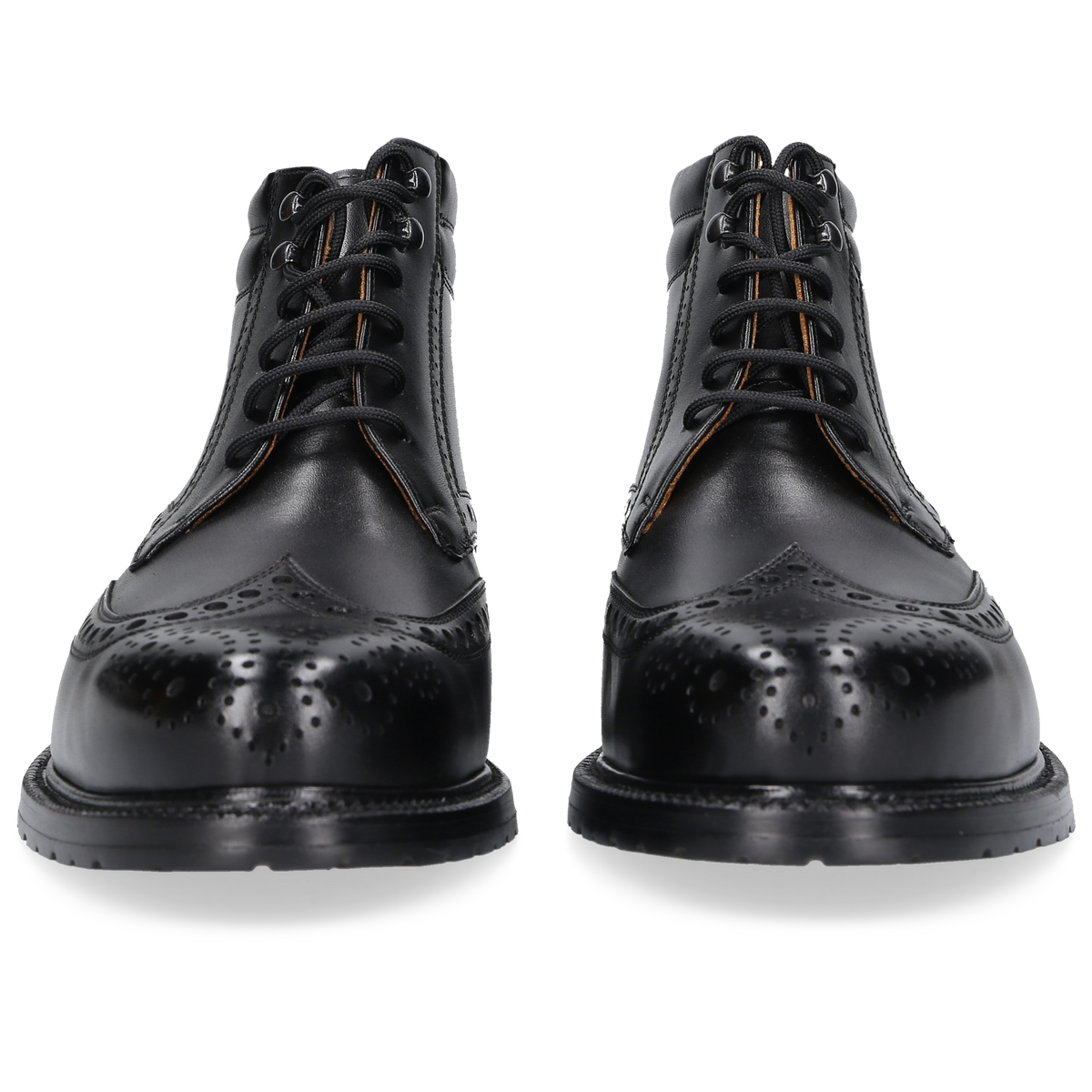 Heinrich Dinkelacker Herren Stiefeletten Buda Full Brogue BC - Schwarz