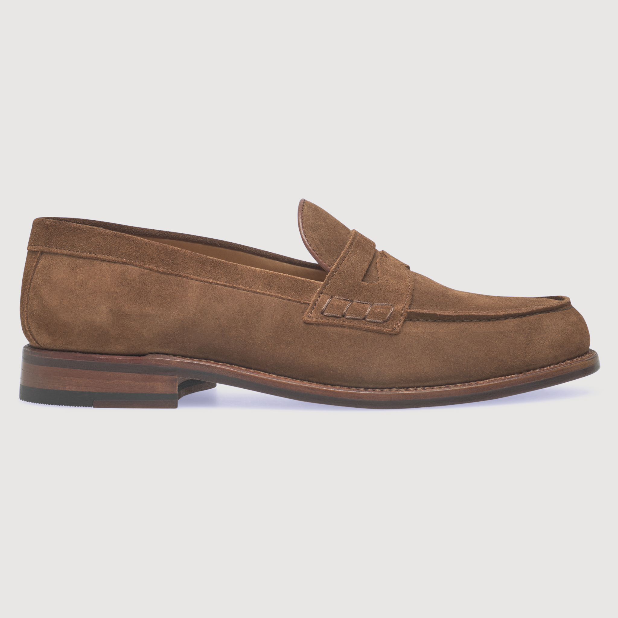Heinrich Dinkelacker Herren Loafer Wien Plain V - Mittelbraun