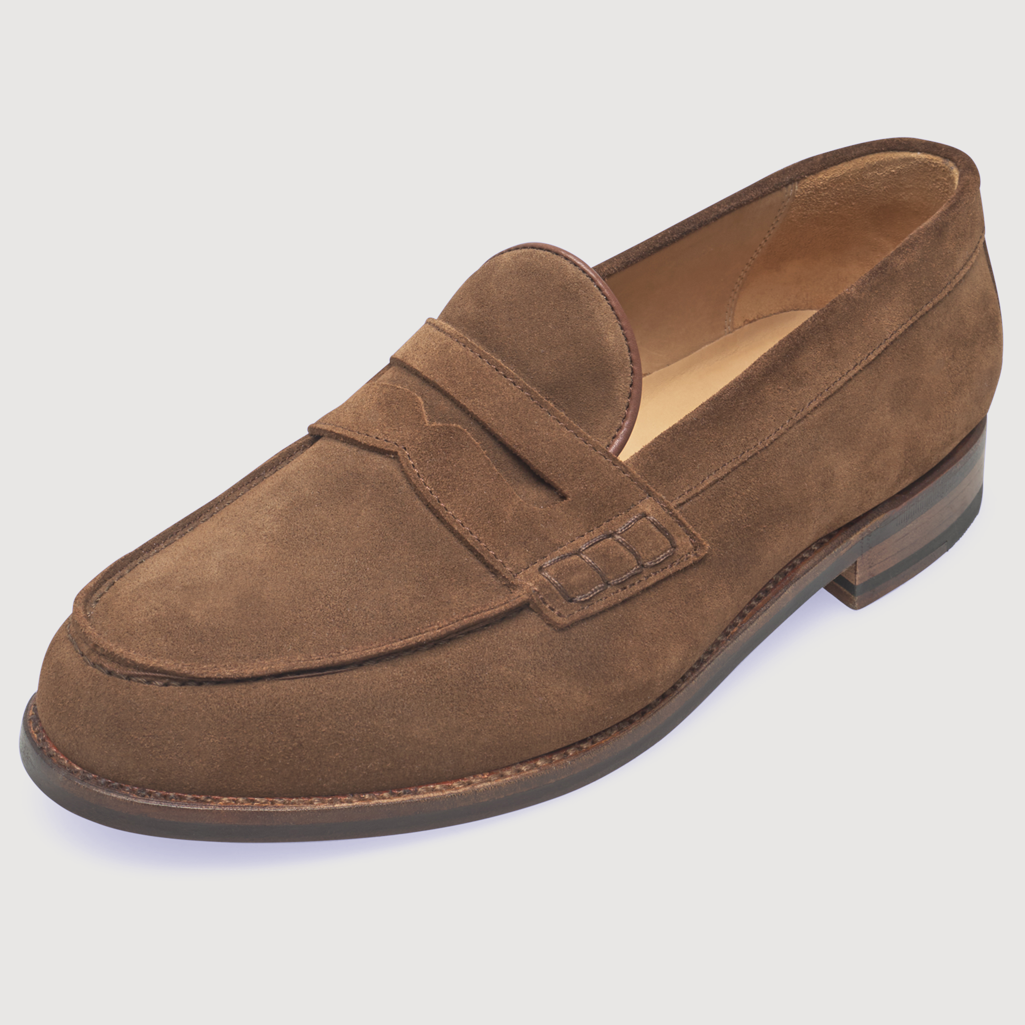 Heinrich Dinkelacker Herren Loafer Wien Plain V - Mittelbraun