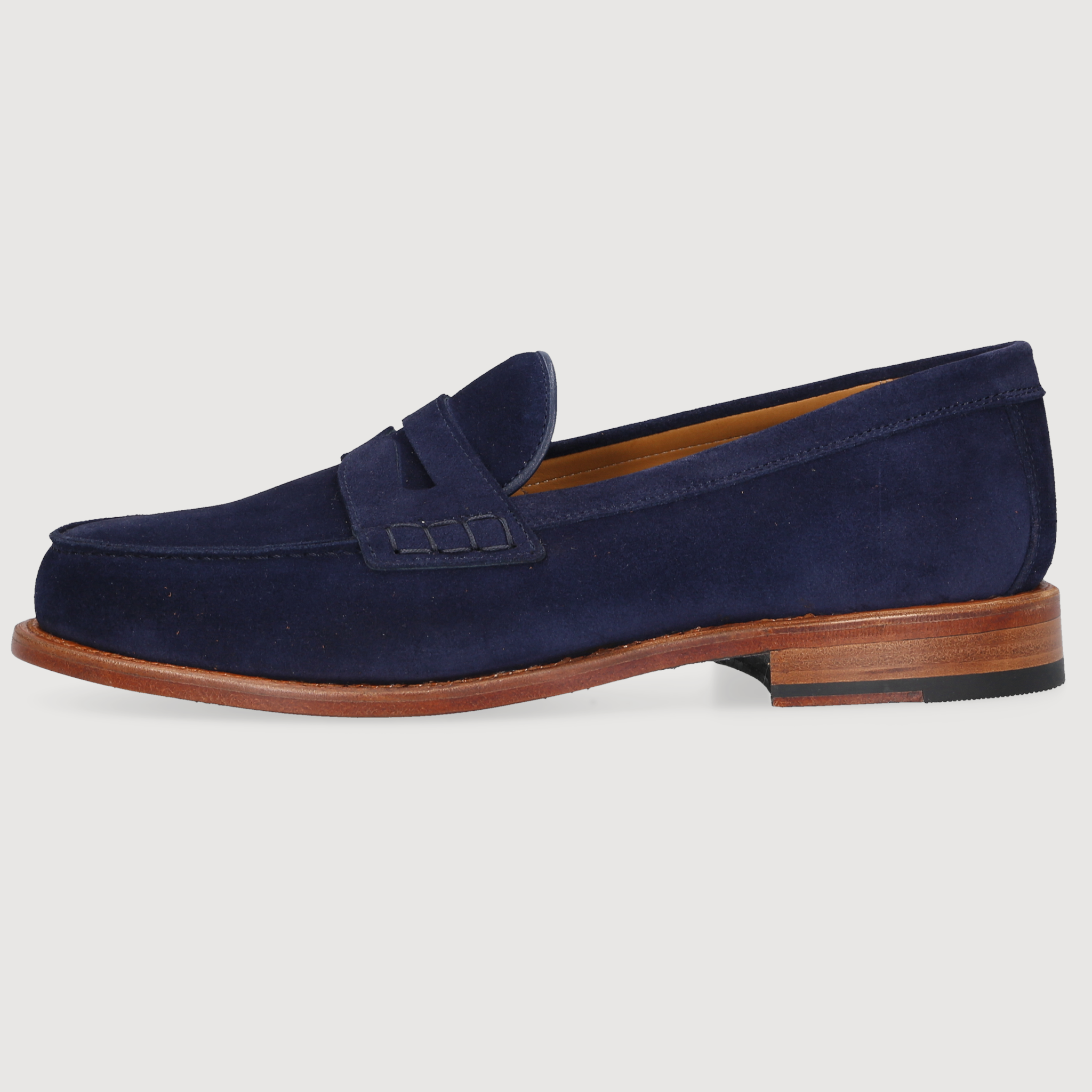 Heinrich Dinkelacker Men's Loafer Vienna Penny Blue