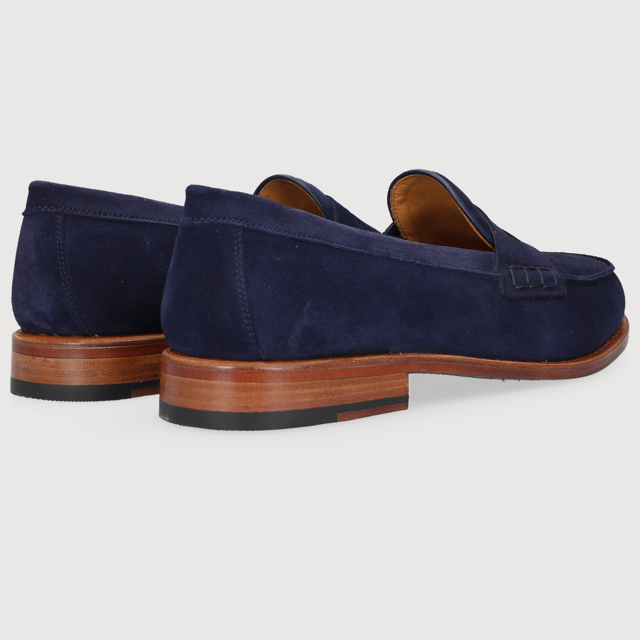 Heinrich Dinkelacker Men's Loafer Vienna Penny Blue