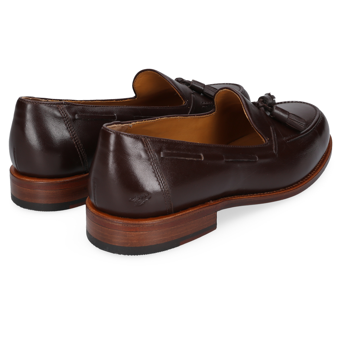 Heinrich Dinkelacker Men's Loafer Wien Tassel Dark Brown