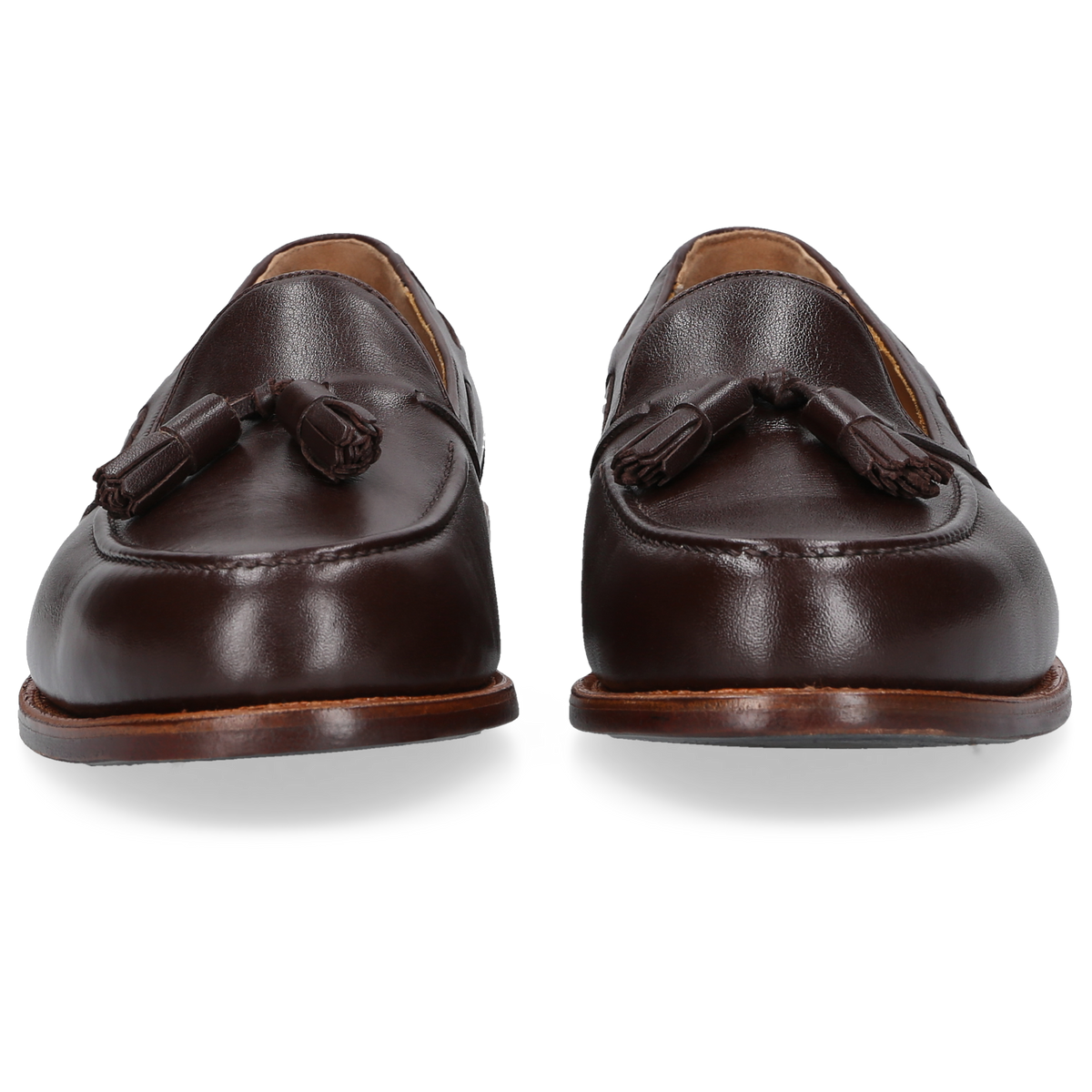 Heinrich Dinkelacker Men's Loafer Wien Tassel Dark Brown