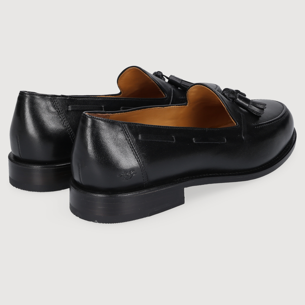 Heinrich Dinkelacker Herren Loafer Wien Tassel Schwarz