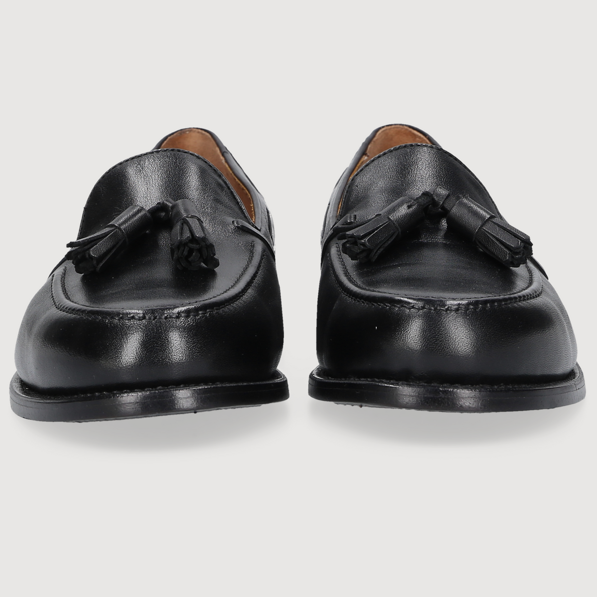 Heinrich Dinkelacker Herren Loafer Wien Tassel Schwarz