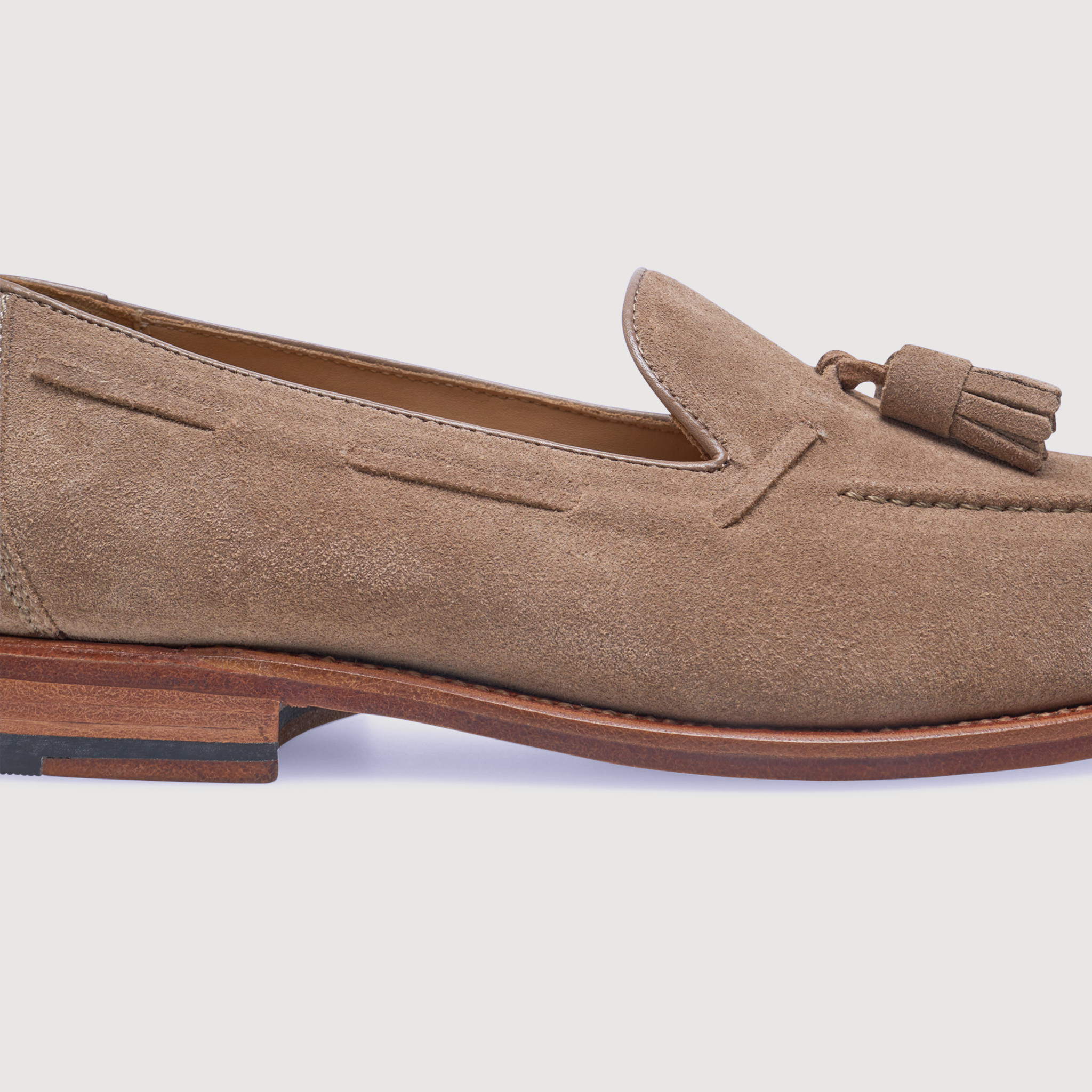 Heinrich Dinkelacker Herren Loafer Wien Plain Tassel V - Beige