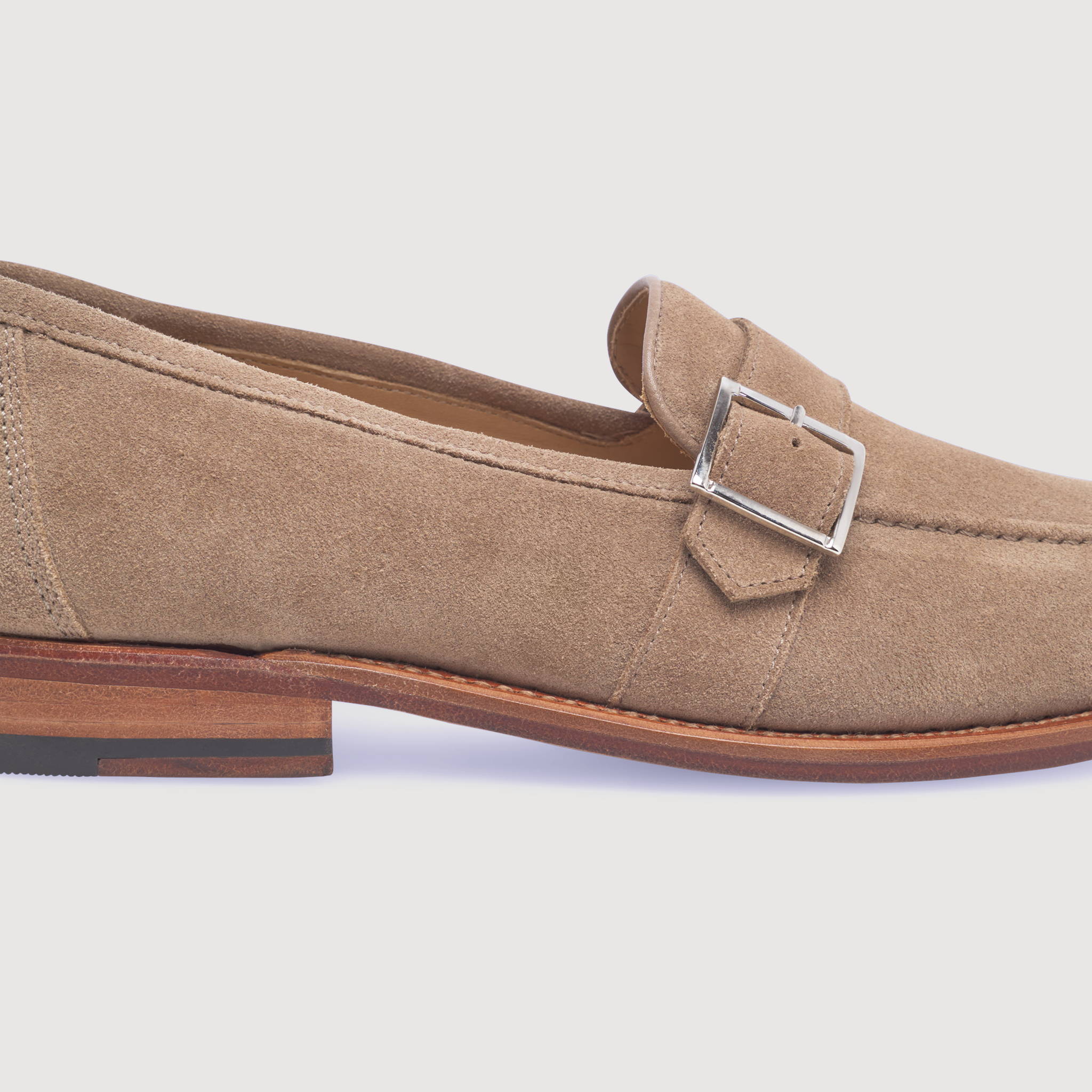 Heinrich Dinkelacker Herren Loafer Wien Single Monk V - Beige