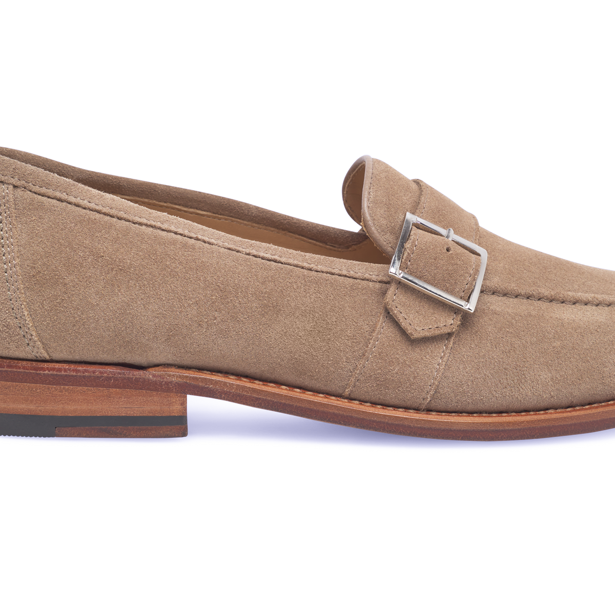 Heinrich Dinkelacker Herren Loafer Wien Single Monk V - Beige