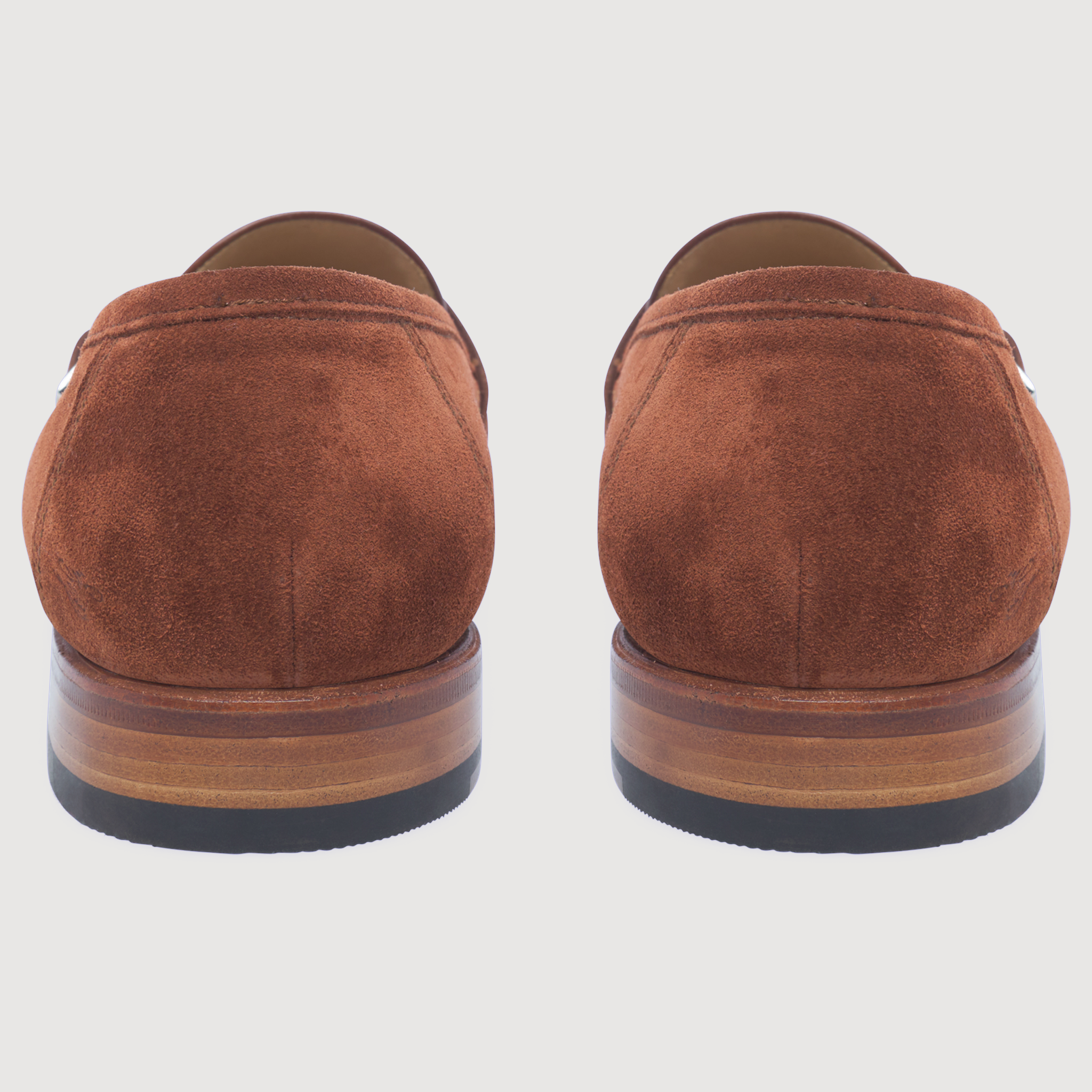 Heinrich Dinkelacker Herren Loafer Wien Single Monk V - Rotbraun