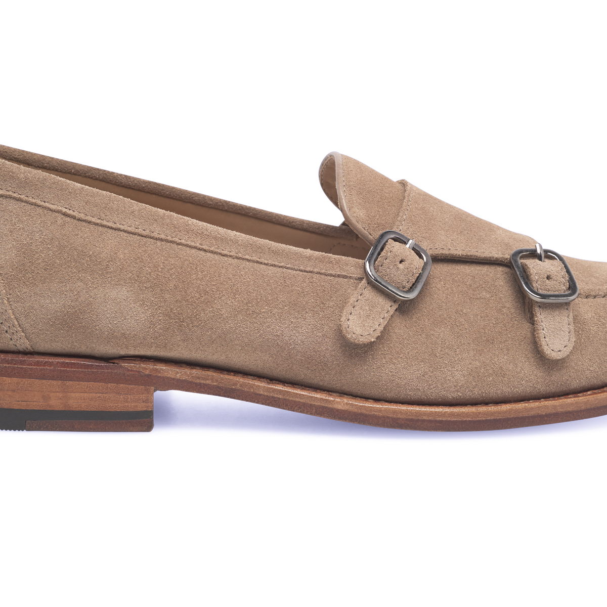 Heinrich Dinkelacker Herren Loafer Wien Double Monk V - Beige