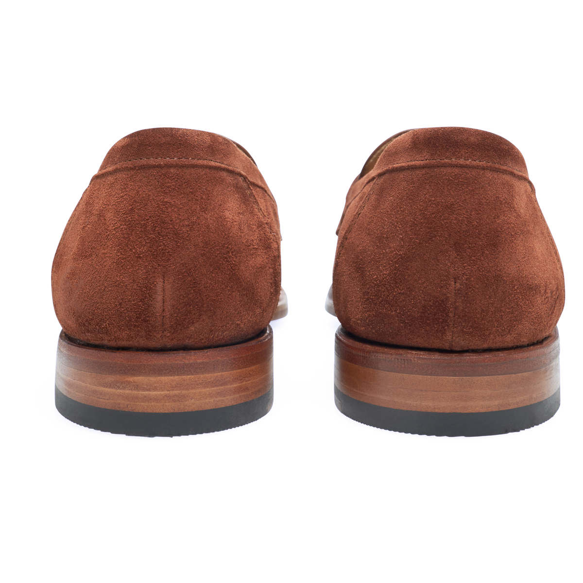 Heinrich Dinkelacker Herren Loafer Wien Double Monk V - Rotbraun